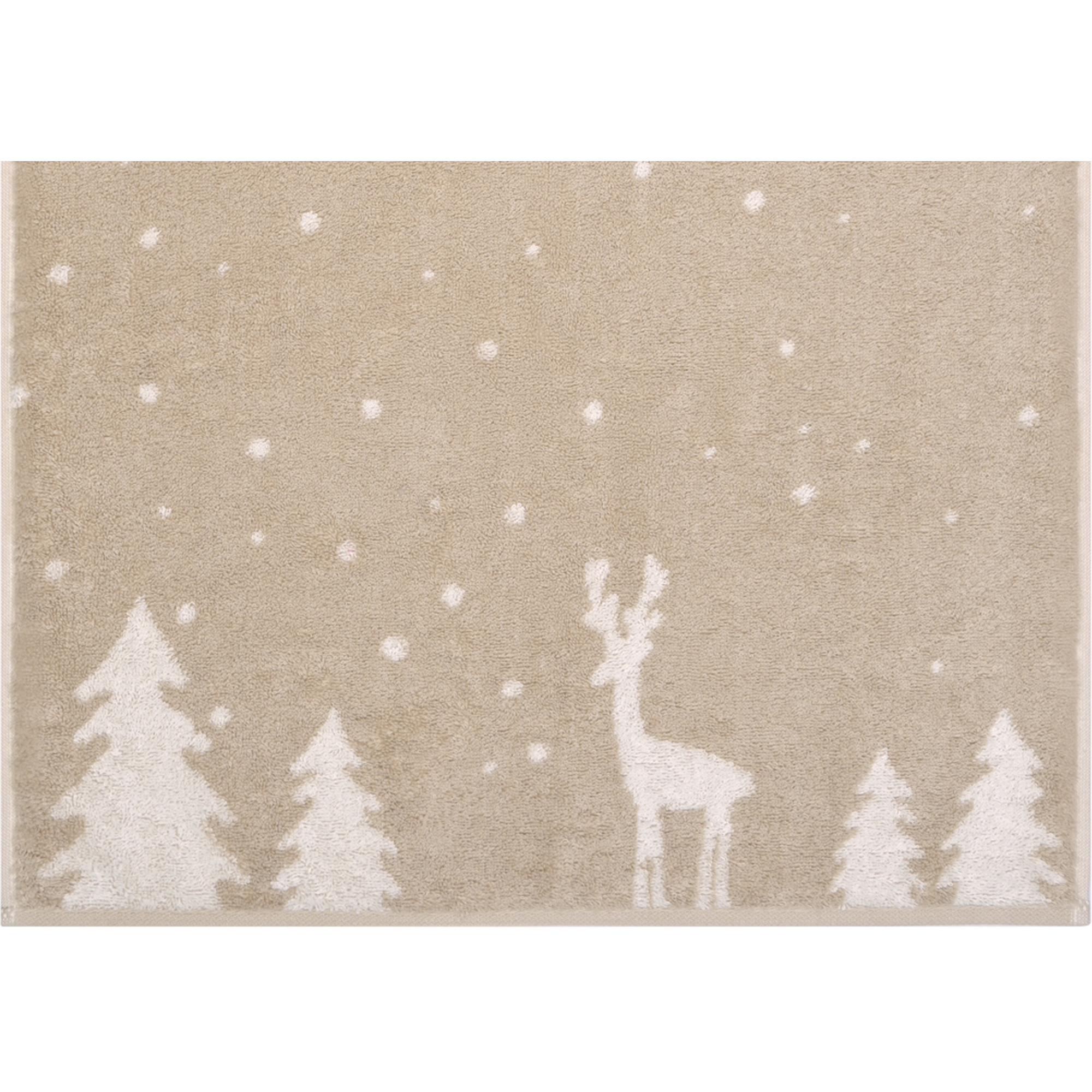 Cawö Handtücher WINTER EDITION Rudi im Schnee 6271 beige/natur - 33