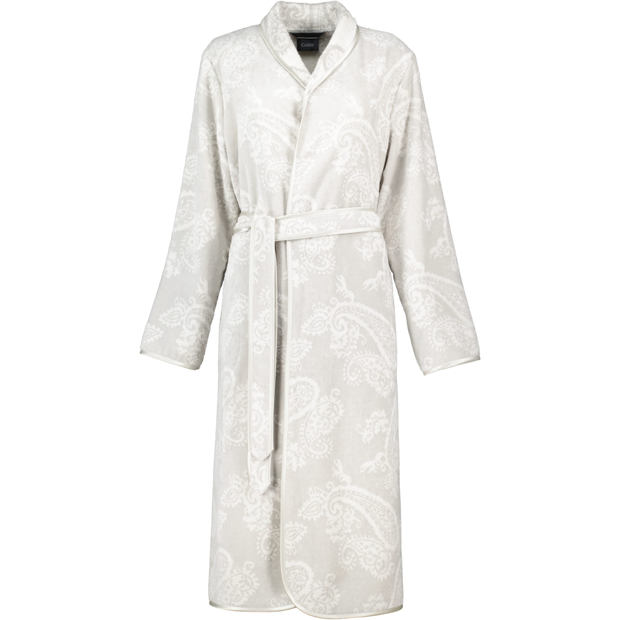 Cawö Bademäntel Damen Schalkragen Paisley 4420 silber - 73
