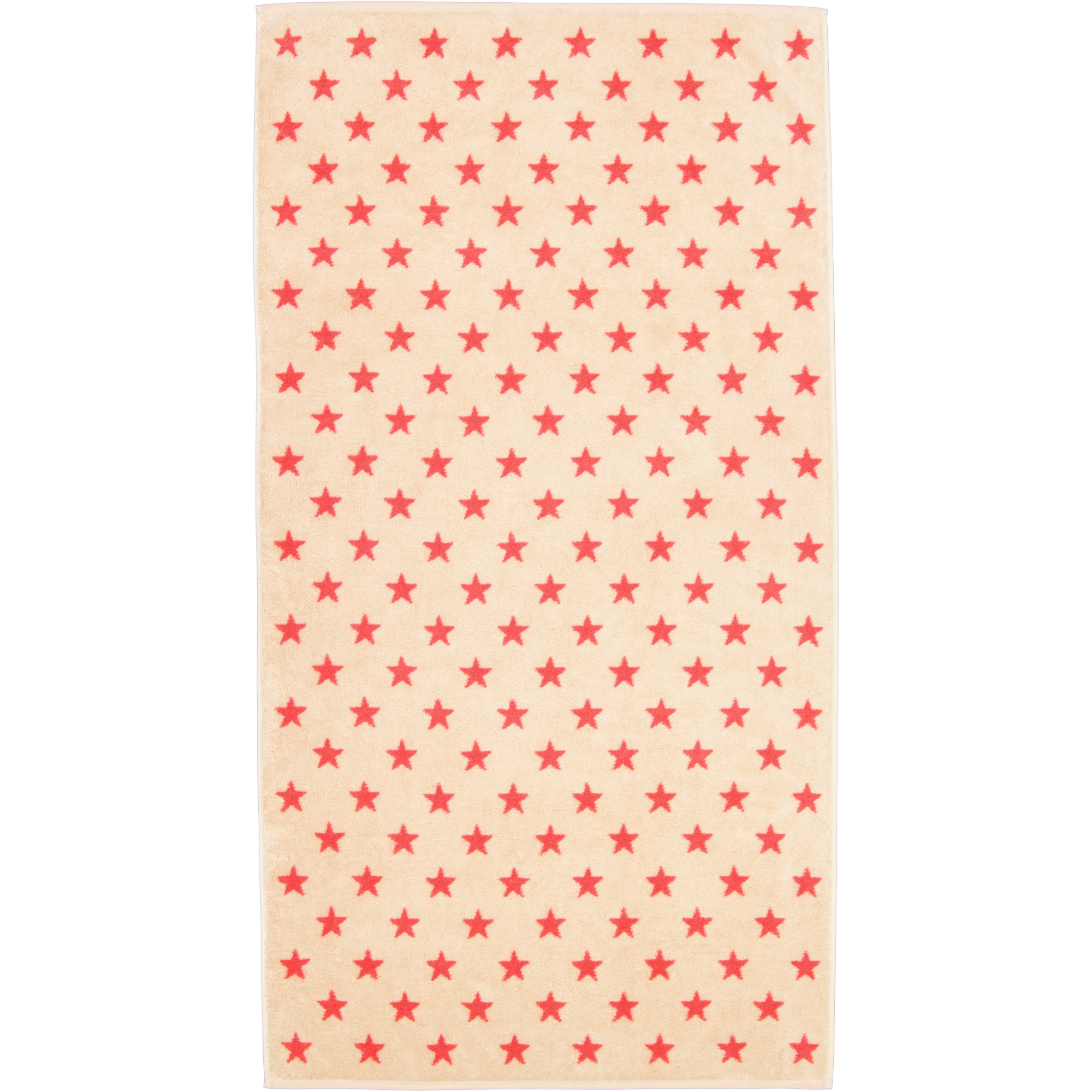 Cawö Handtücher NEW STARS Sterne klein 6261 beige/pink - 32 - Duschtuch 70x140 cm