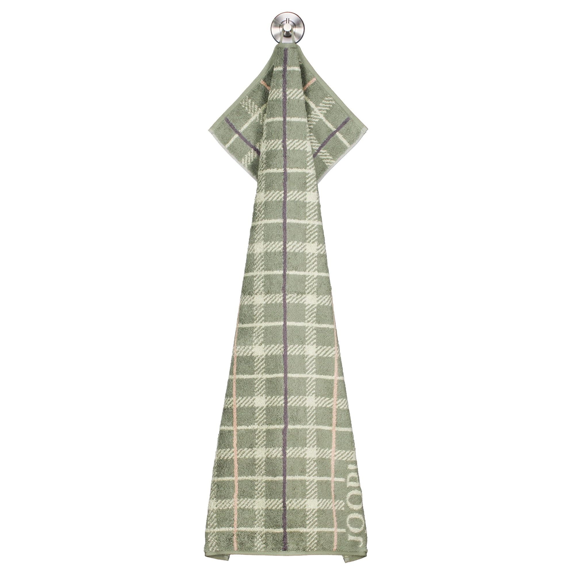 JOOP! Handtücher Contour Checked 1715 Oliv - 47 - Handtuch 50x100 cm