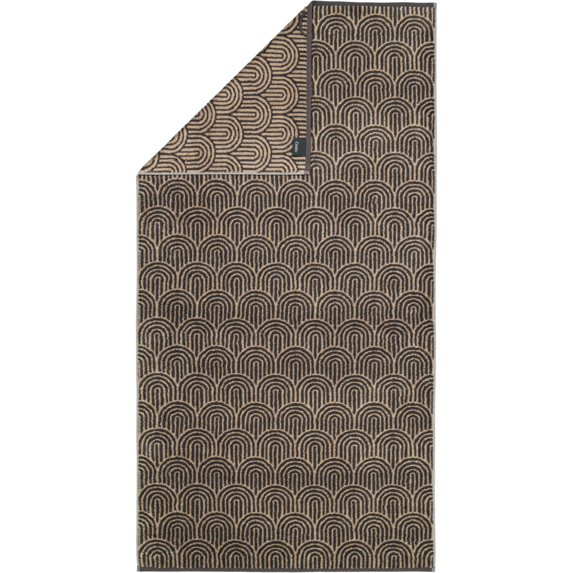 Cawö Handtücher Maison Bögen 6268 basalt - 37 - Duschtuch 70x140 cm