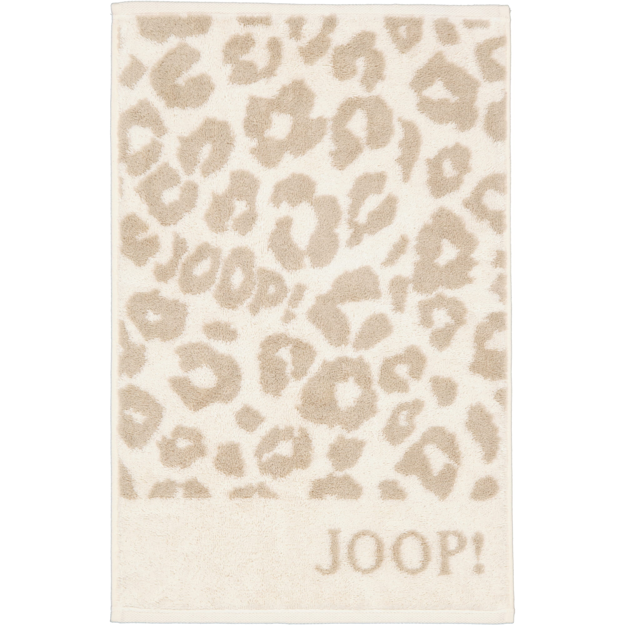 JOOP! Handtücher Leo Allover 1707 creme - 36 - Gästetuch 30x50 cm