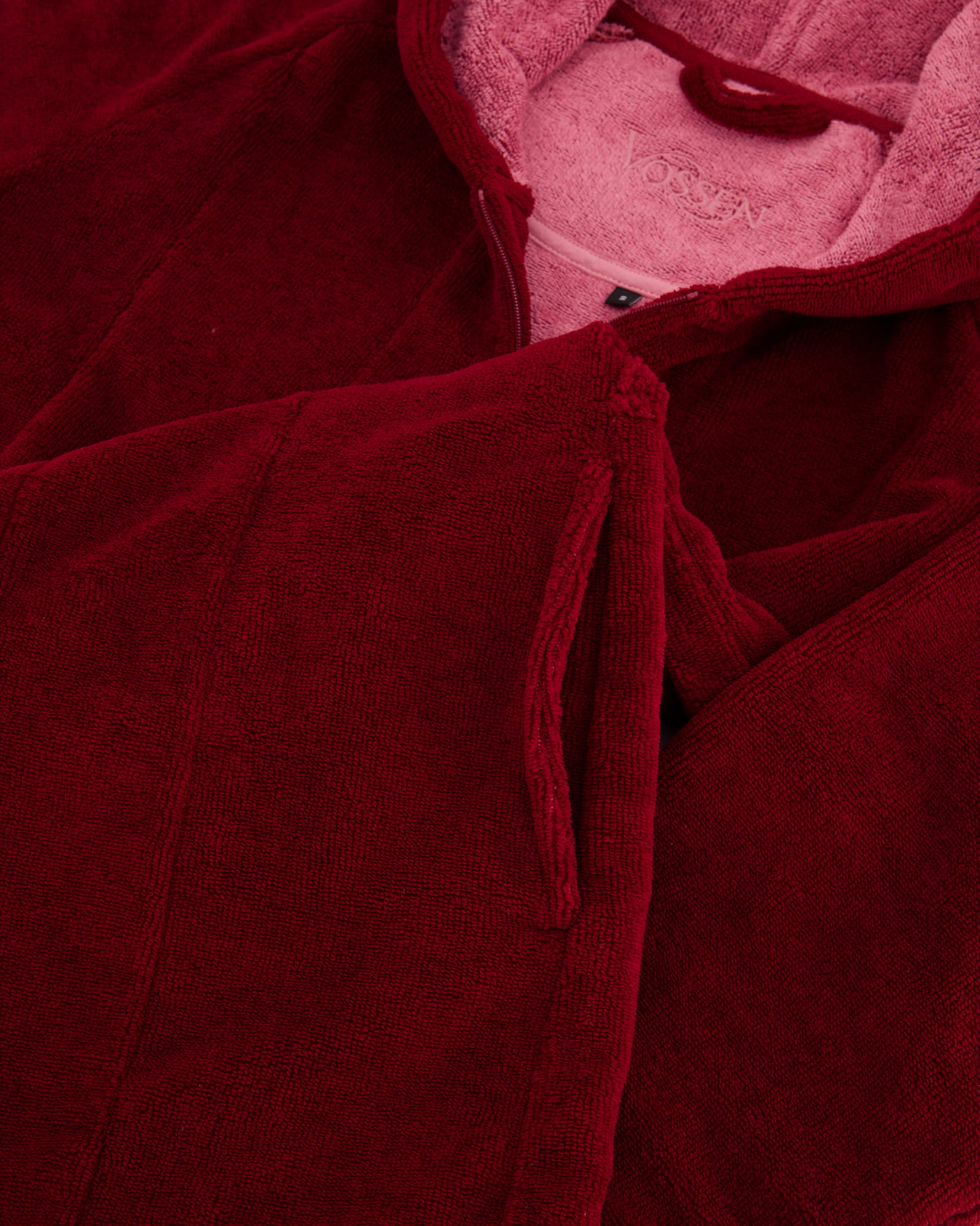 Vossen Bademantel Damen Palermo  - Farbe: burgundy - 016 (141571)
