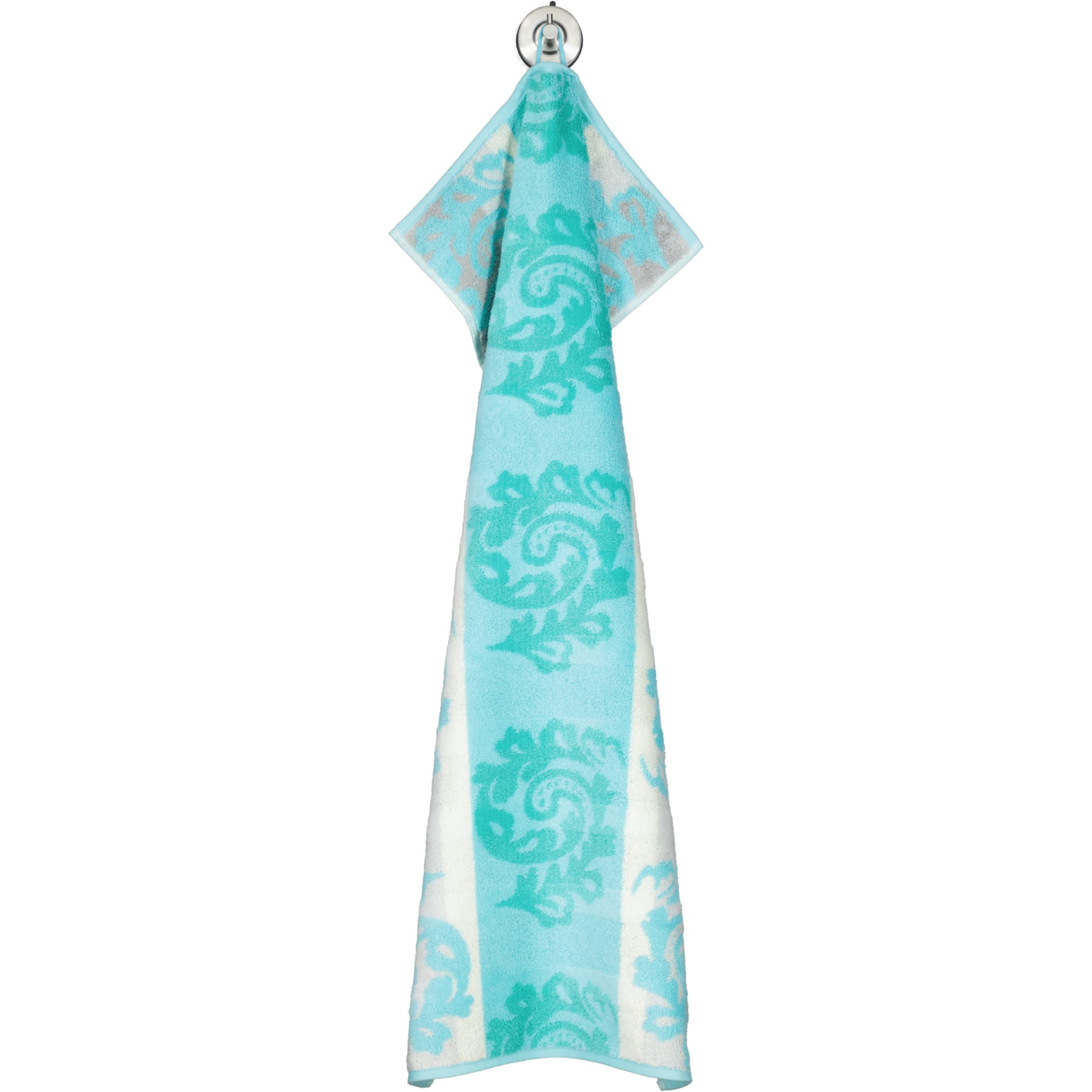 Cawö - Noblesse Cashmere Jacquard 1057 - Farbe: mint - 14 - Handtuch 50x100 cm