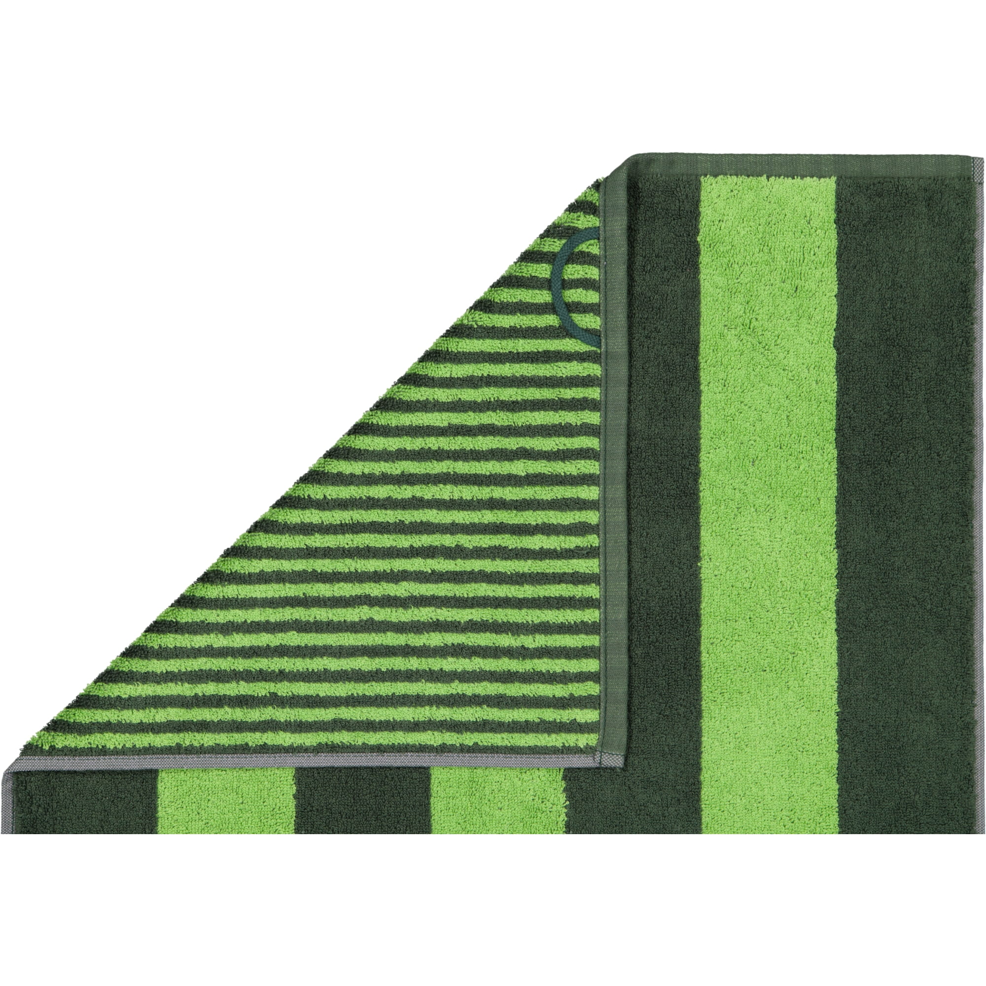 Möve Handtücher Superwuschel Blockstreifen cypress/peridot - 062