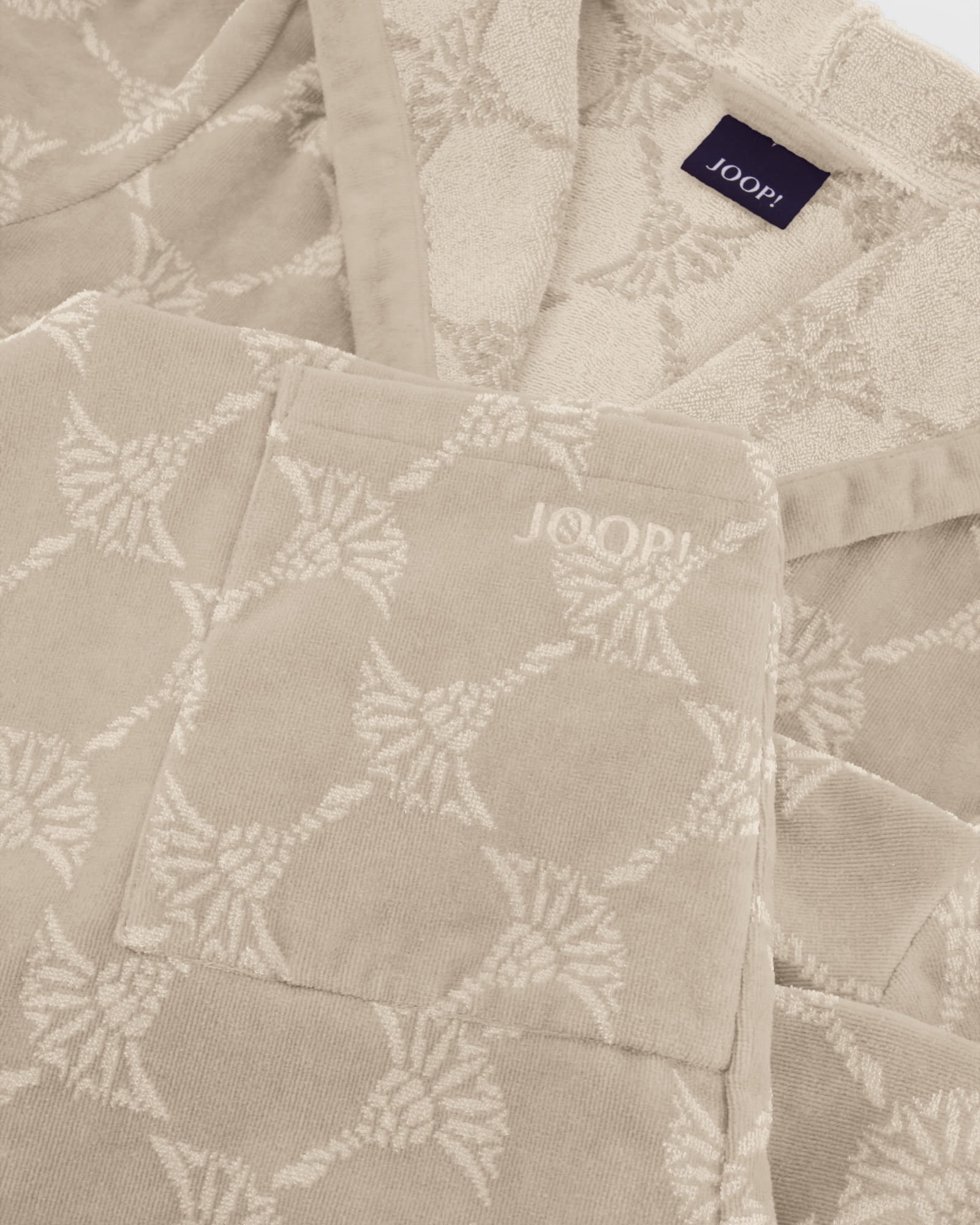 JOOP! Bademäntel Damen Kapuze Cornflower 1646 Natur - 33