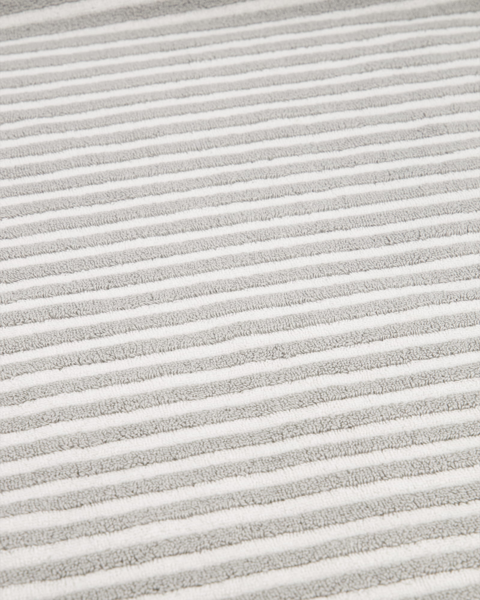 Cawö Badematten Two-Tone Stripes 480 platin - 76 - 50x80 cm