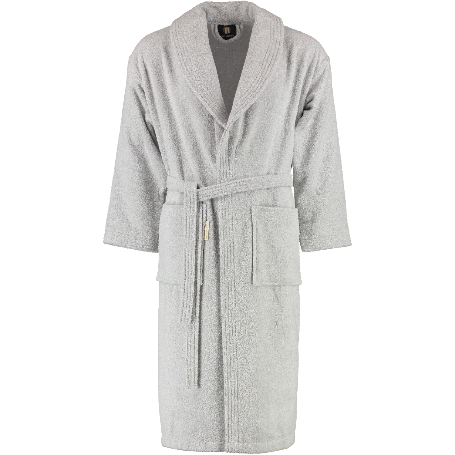 Rhomtuft RHOMTUFT Bademäntel unisex Schalkragen Sir & Lady perlgrau - 11