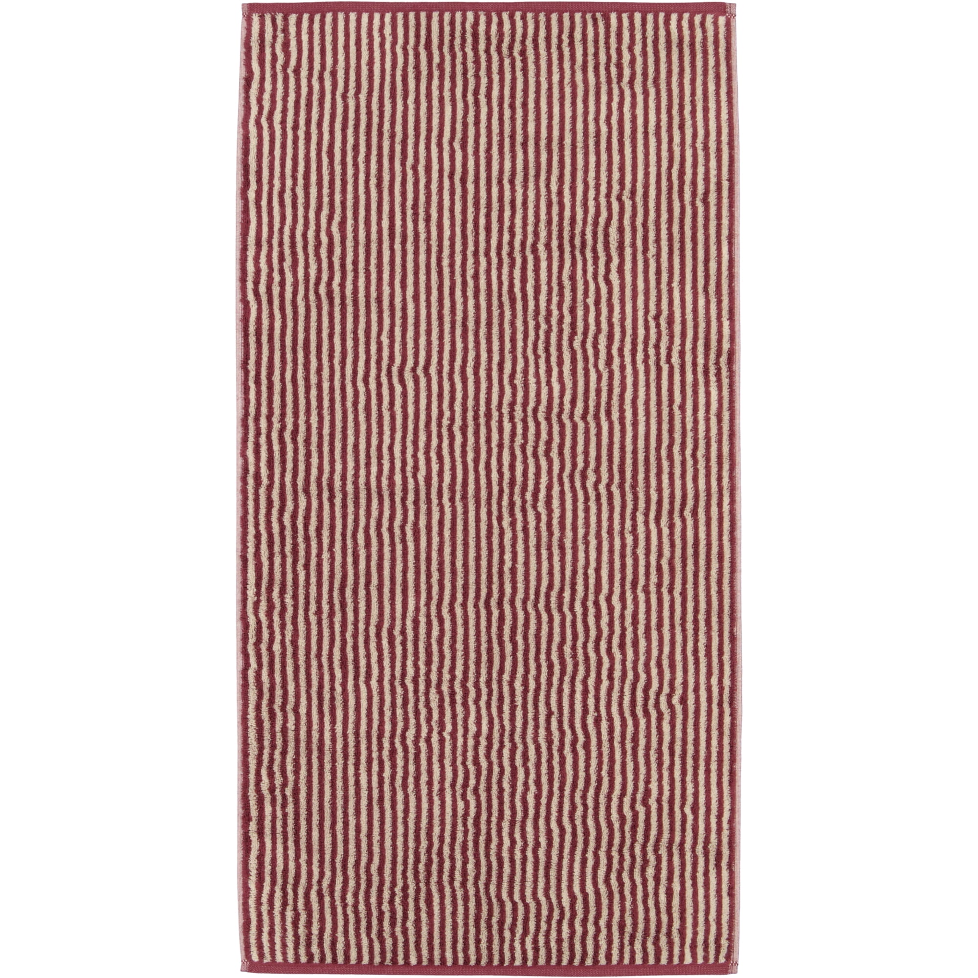 Cawö Handtücher Two-Tone Stripes 480 bordeaux - 23