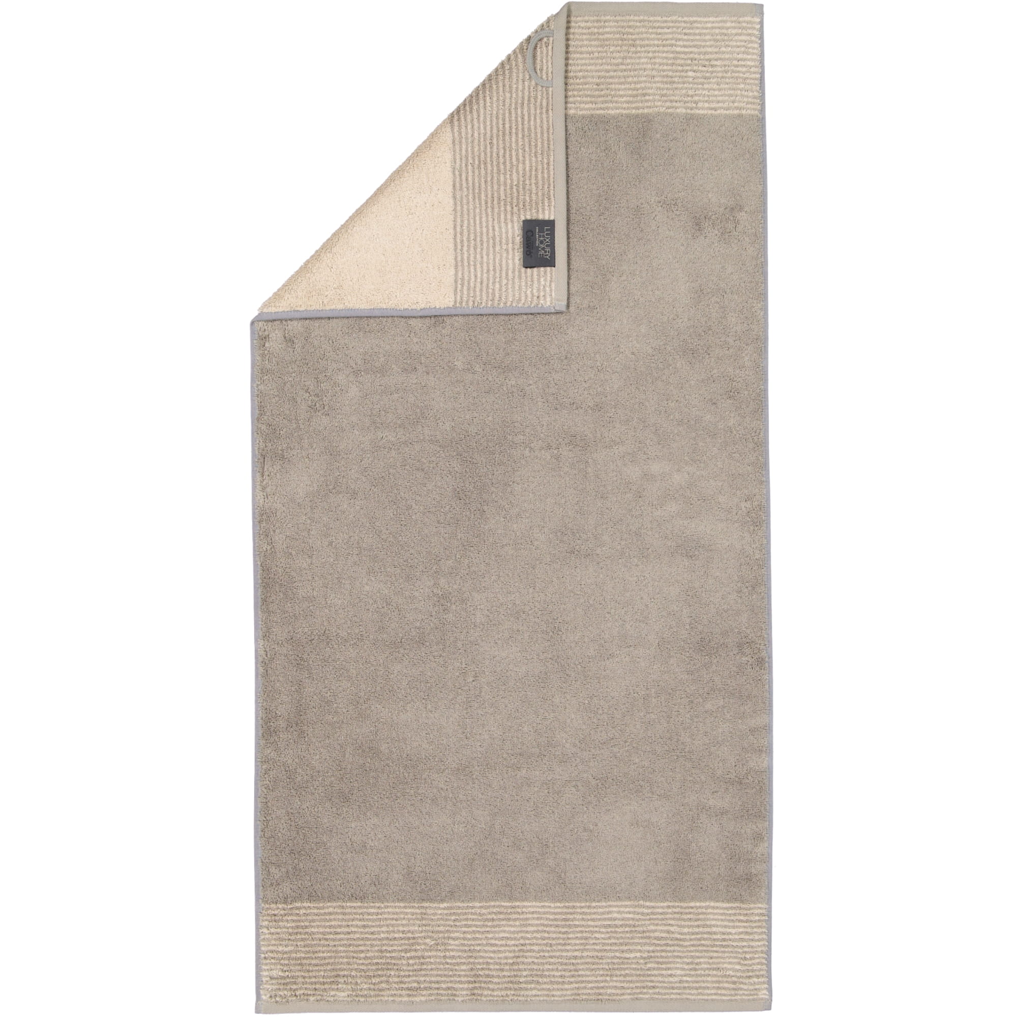 Cawö - Luxury Home Two-Tone 590 - Farbe: graphit - 70 - Handtuch 50x100 cm