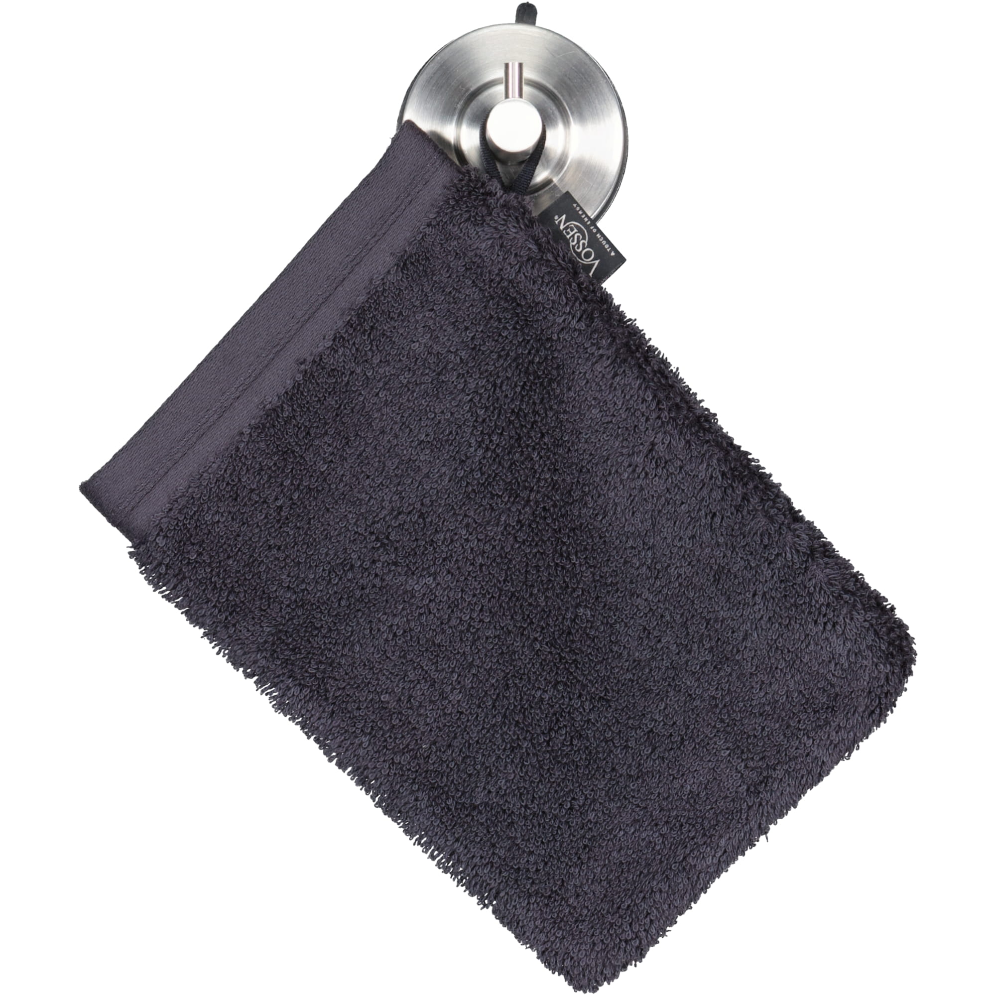 Vossen Handtücher Vegan Life anthrazit - 7700 - Waschhandschuh 16x22 cm