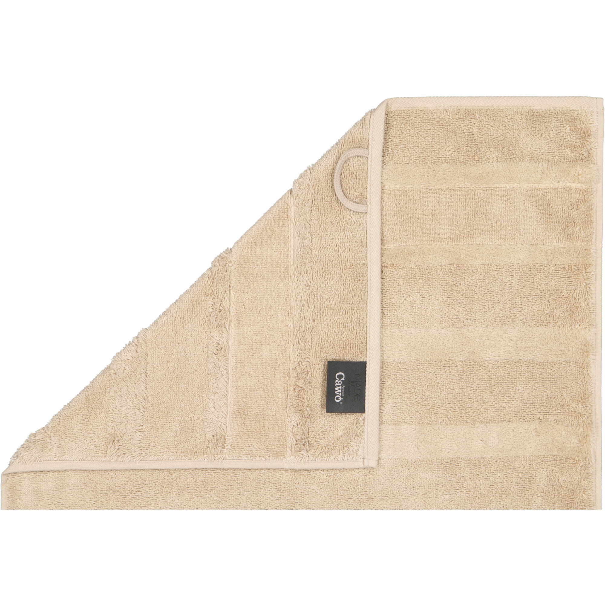 Cawö - Noblesse2 1002 - Farbe: 375 - sand - Seiflappen 30x30 cm