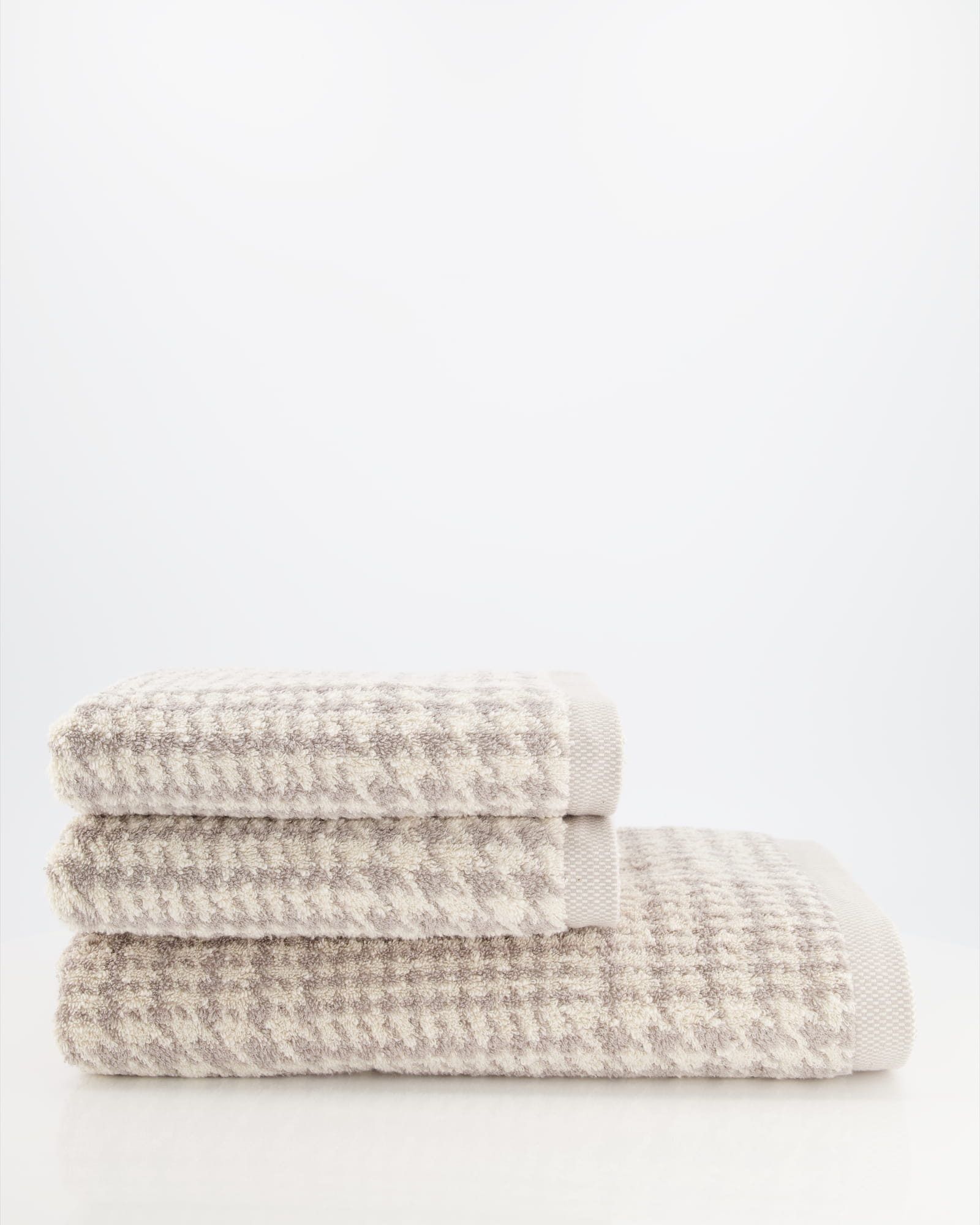 Möve - Brooklyn Glencheck - Farbe:  nature/cashmere - 071 (1-0569/8970) - Duschtuch 80x150 cm