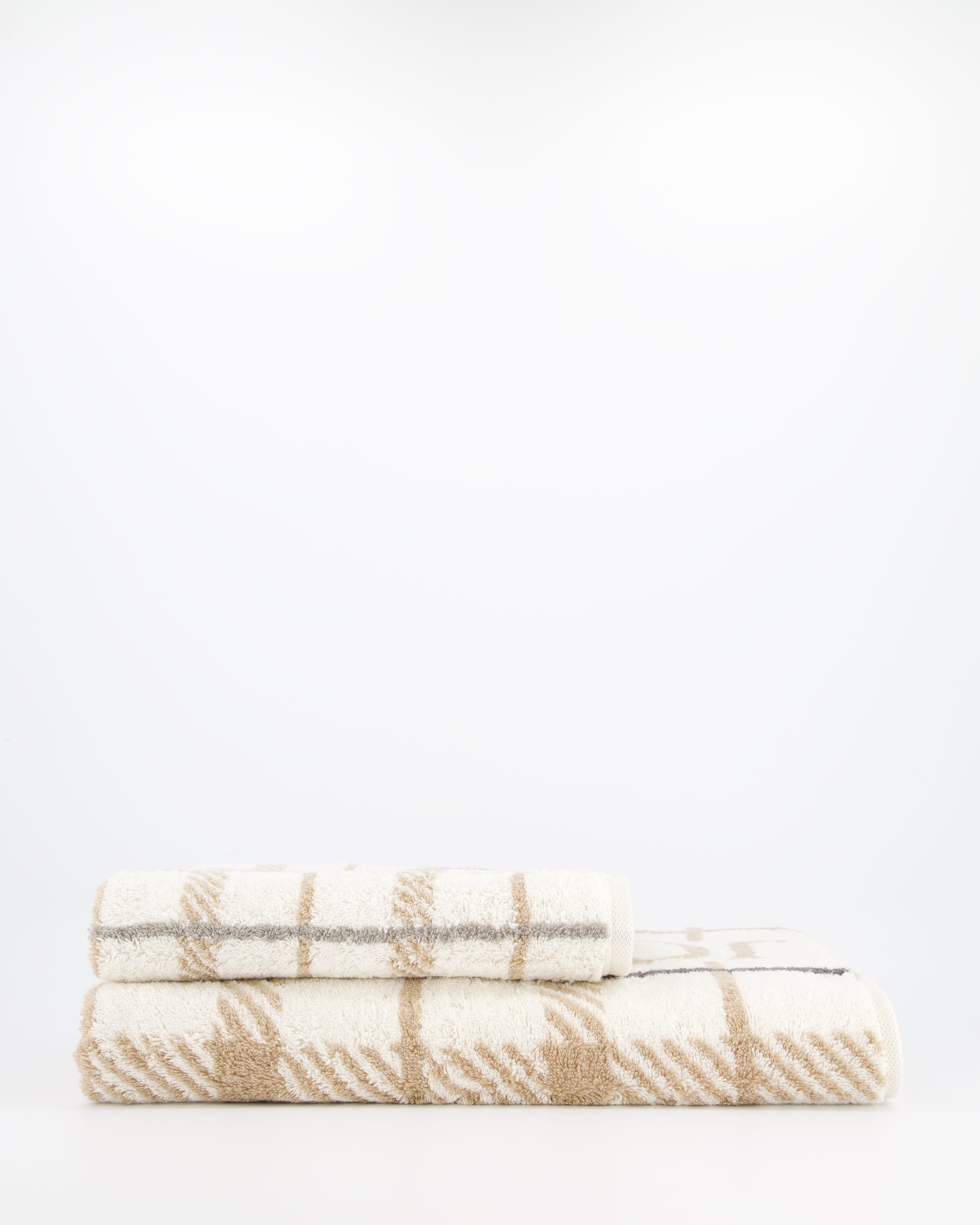 JOOP! Handtücher Contour Checked 1715 Creme - 37