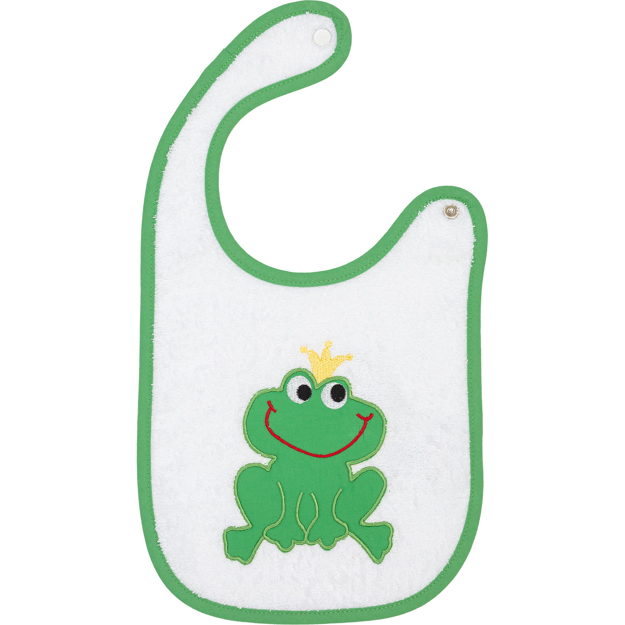 Smithy Froschkönig - Lätzchen 24 x 24 cm - Farbe: weiß (F102060)