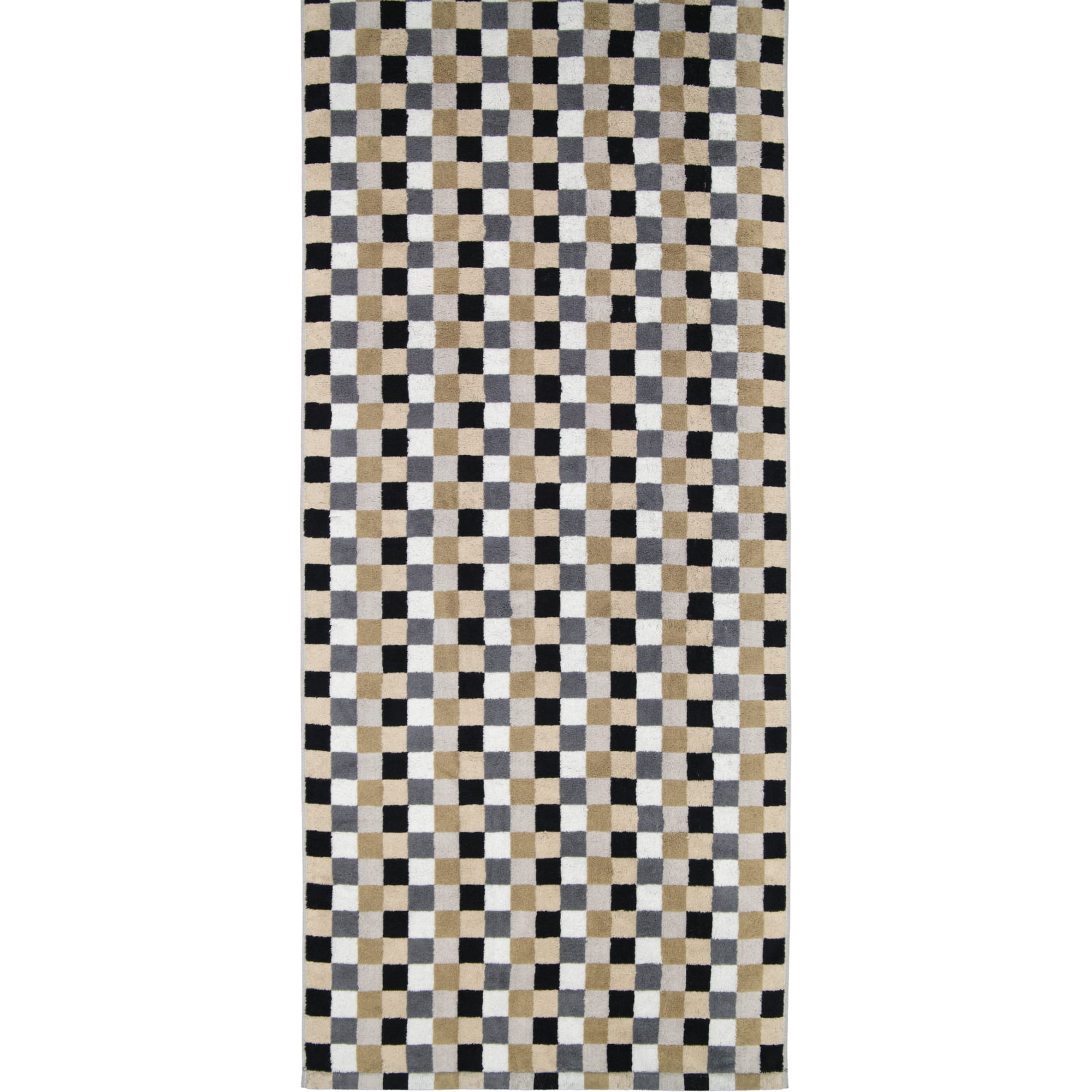 Cawö - Life Style Karo 7047 - Farbe: 37 - kiesel - Saunatuch 70x180 cm