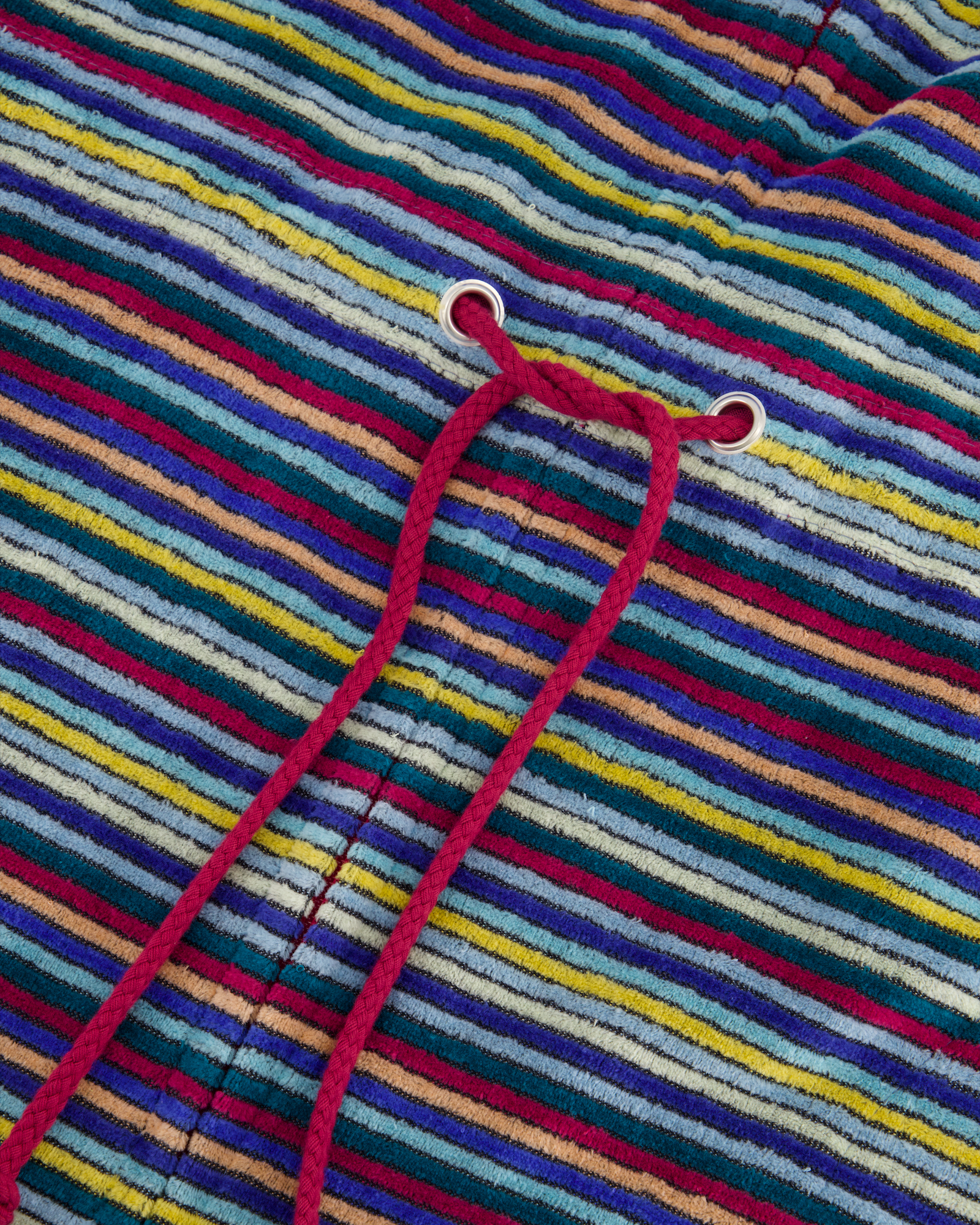 Cawö Bademäntel Damen Reißverschluss mit Tunnelgürtel Streifen 6218 multicolor - 12