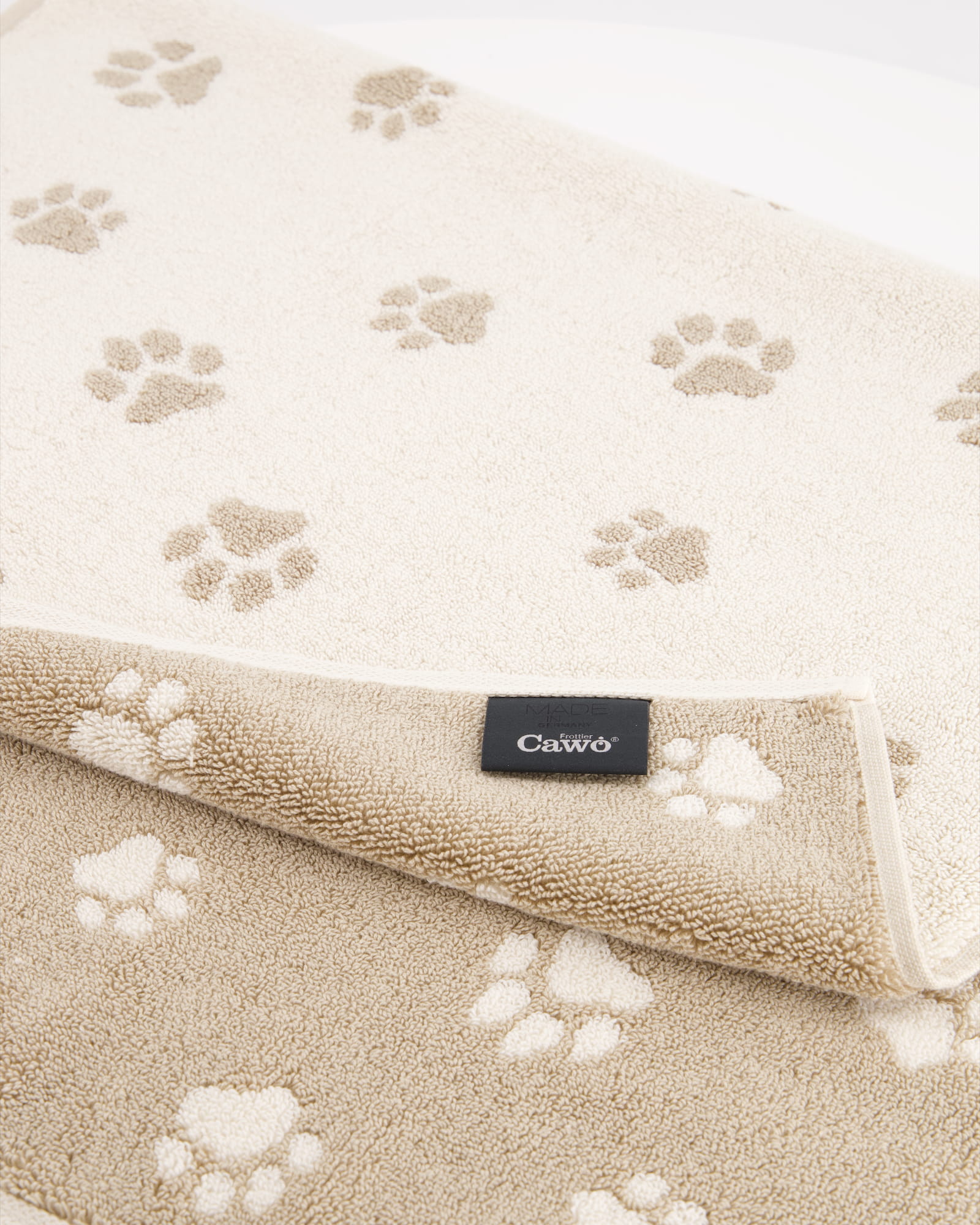 Cawö Badematten WE LOVE DOGS Paws 6247 natur/beige - 33 - 50x80 cm