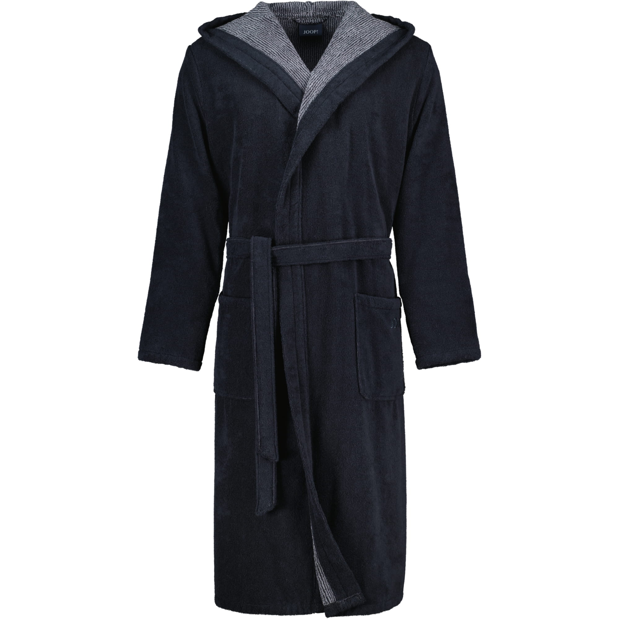 JOOP! Classic - Herren Bademantel - Kapuze 1619 - Farbe: 97 - Schwarz