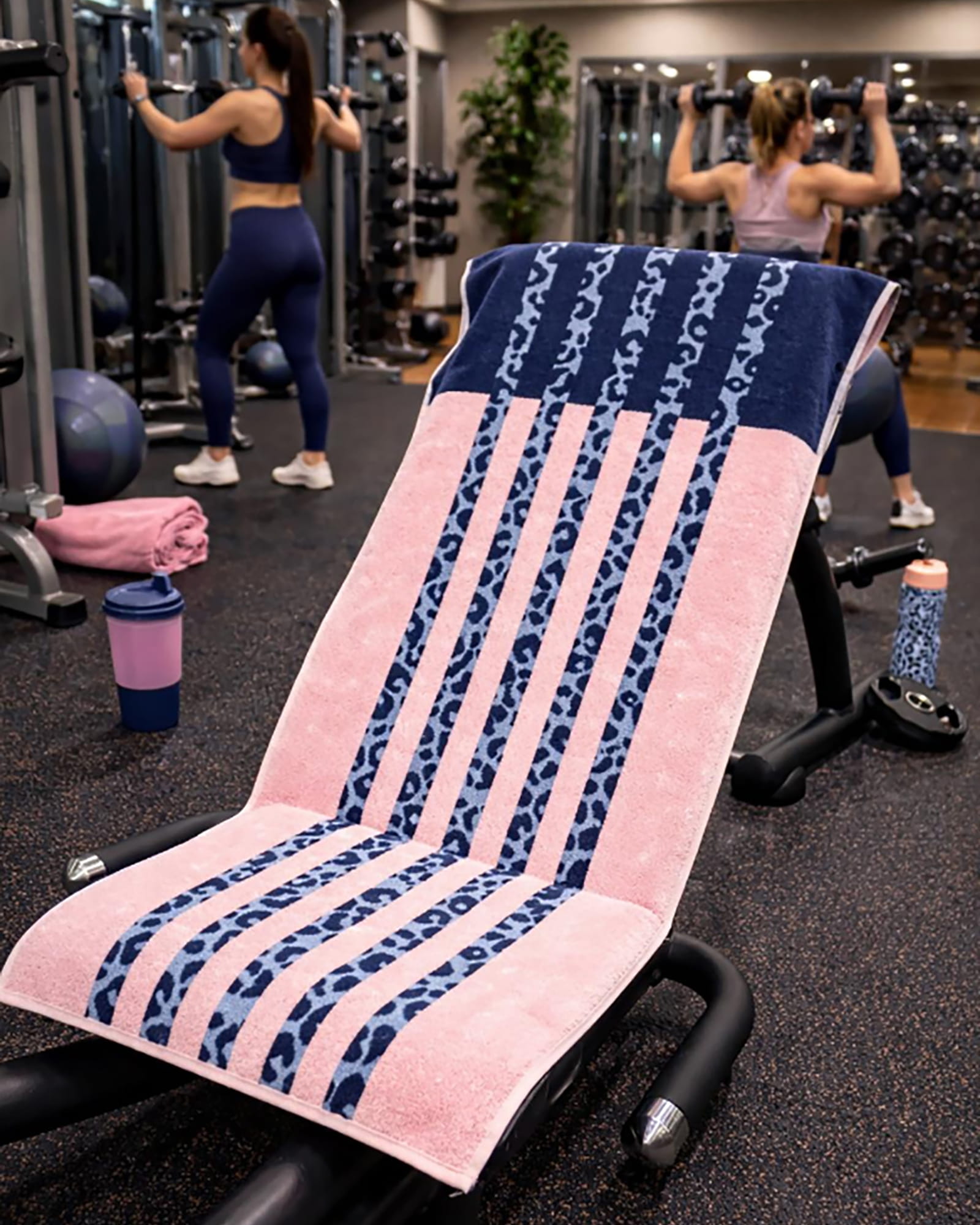 Cawö Fitness-Handtücher LEO STRIPE 6291 powder blue - 12 - 50x130 cm