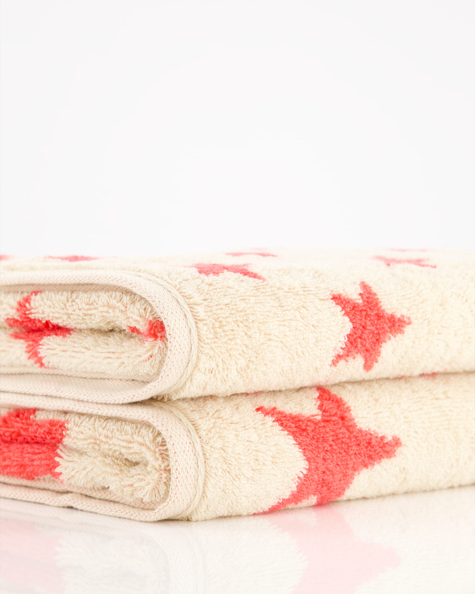 Cawö Handtücher NEW STARS Sterne klein 6261 beige/pink - 32 - Gästetuch 30x50 cm