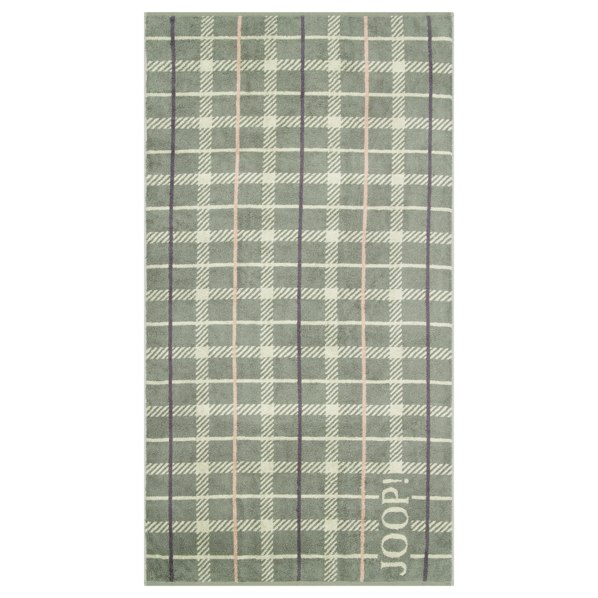 JOOP! Handtücher Contour Checked 1715 Oliv - 47 - Duschtuch 80x150 cm