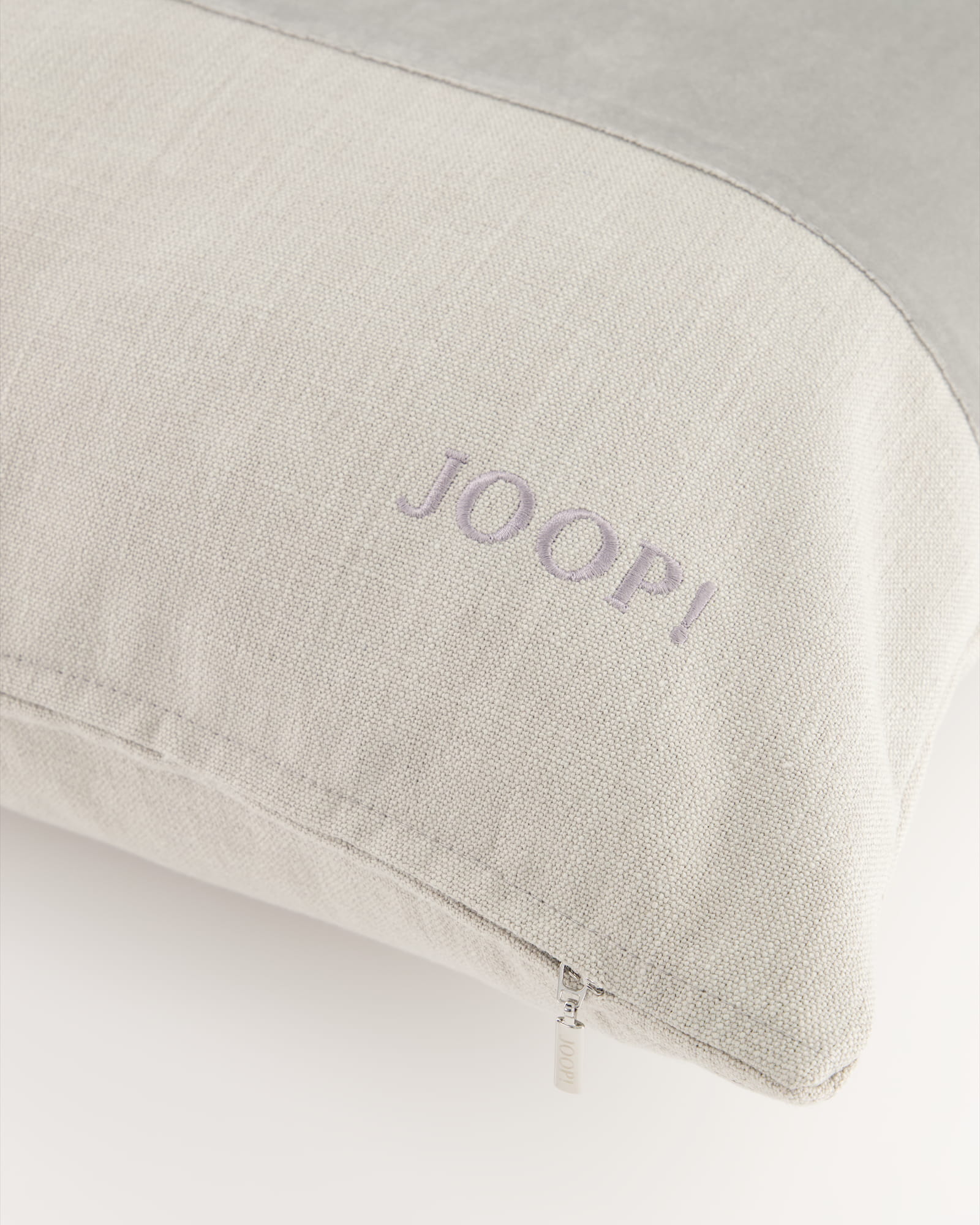 JOOP! Kissenhüllen Split Silber - 010 - 50x50 cm
