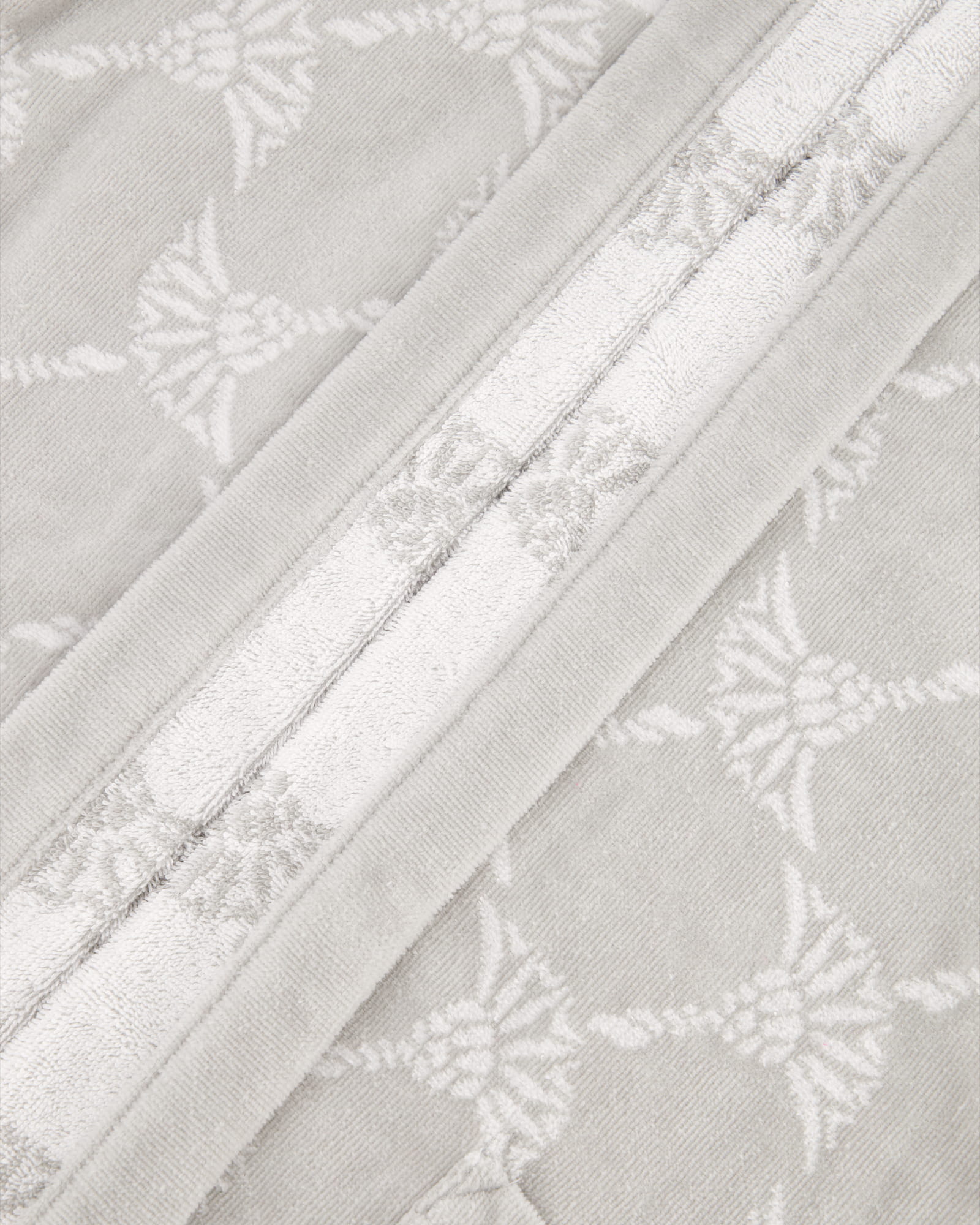 JOOP! Damen Bademantel Cornflower - Schalkragen 1645 - Farbe: Silber - 76