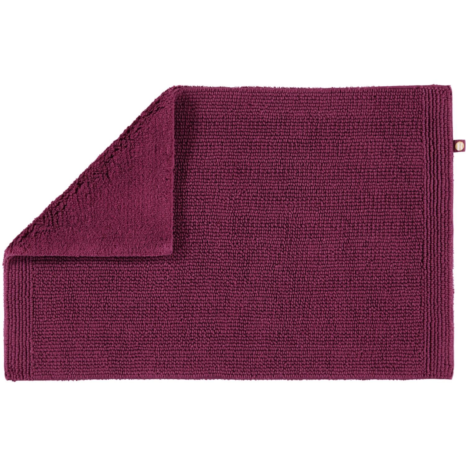 Rhomtuft - Badteppich Pur - Farbe: berry - 237 - 50x75 cm