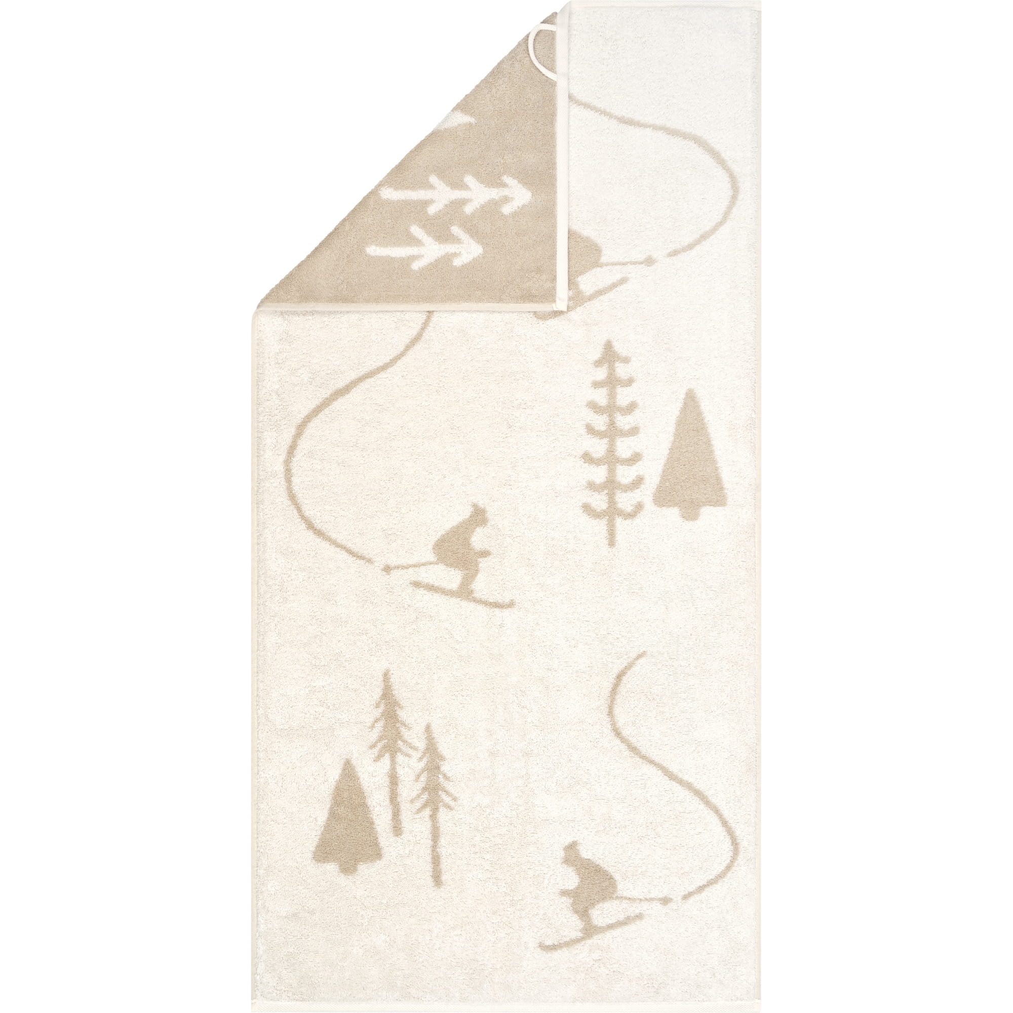 Cawö Handtücher WINTER EDITION Skifahrer 6272 beige/natur - 33