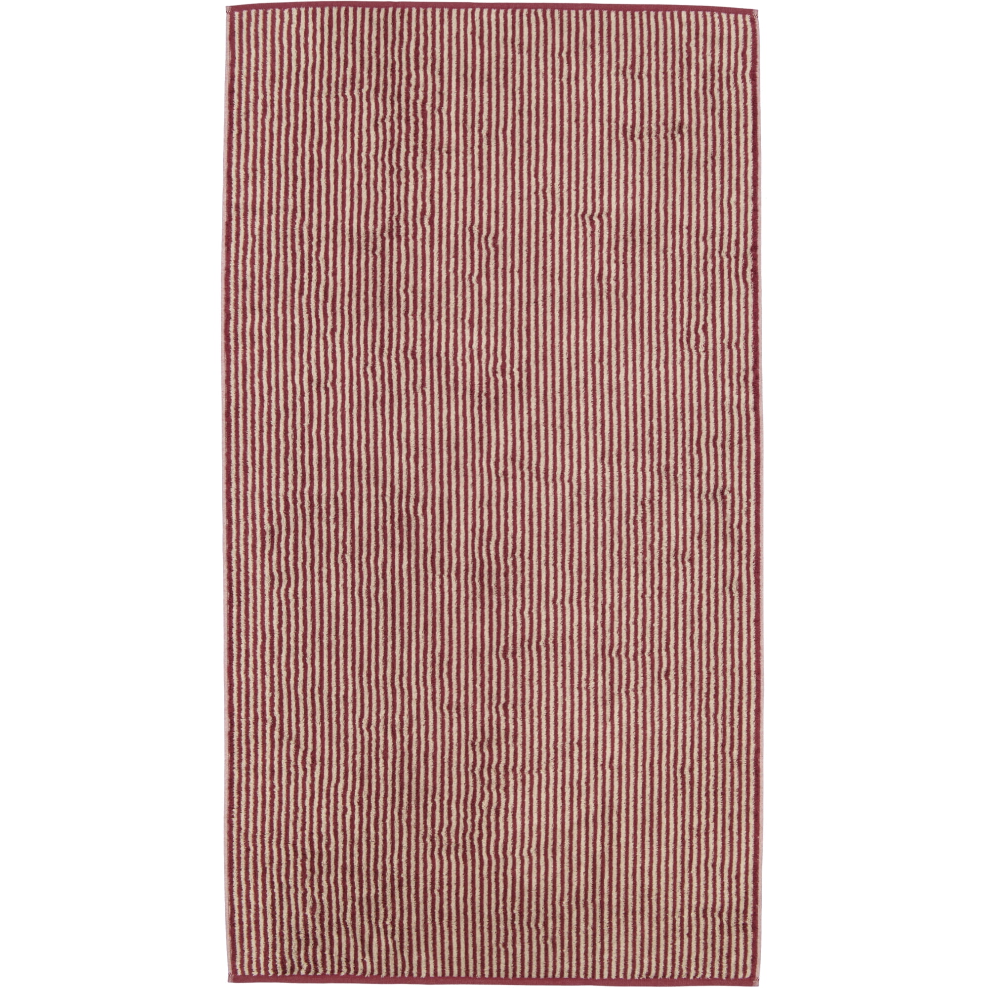 Cawö Handtücher Two-Tone Stripes 480 bordeaux - 23 - Duschtuch 80x150 cm