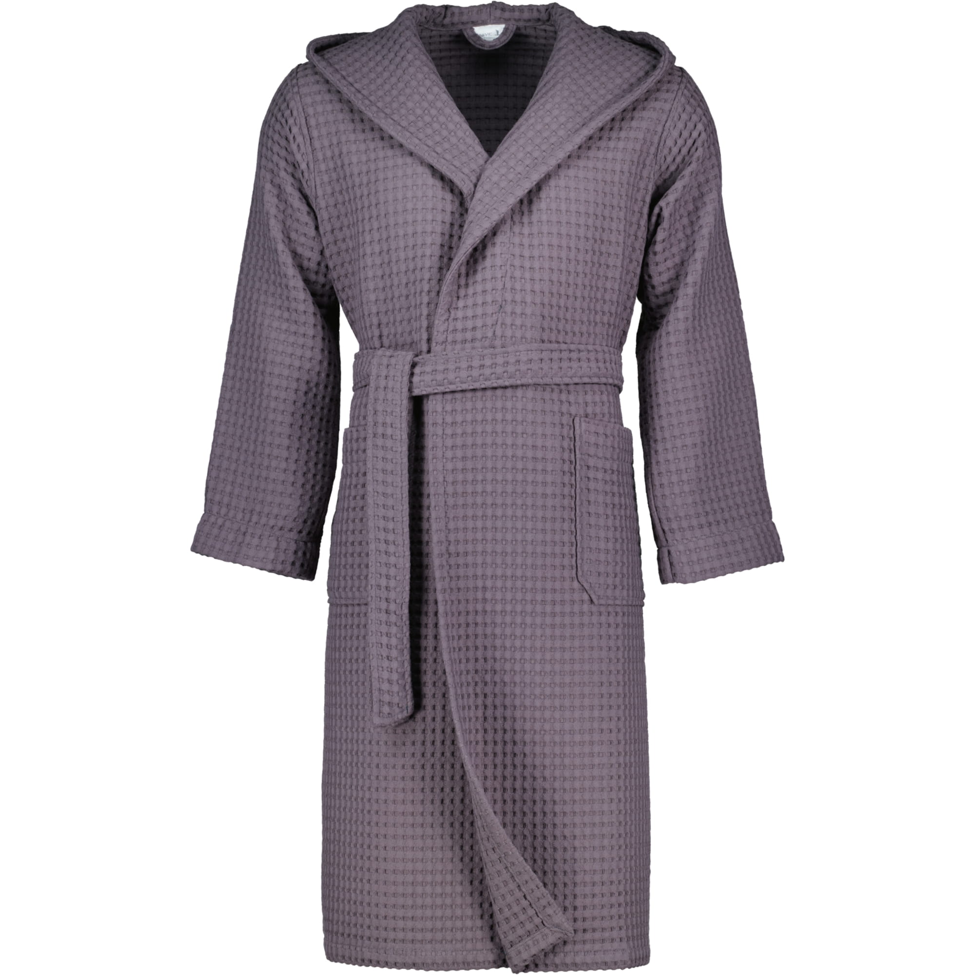 Möve - Kapuzenbademantel Piquée - Farbe: graphite - 842 (2-7650/0175)