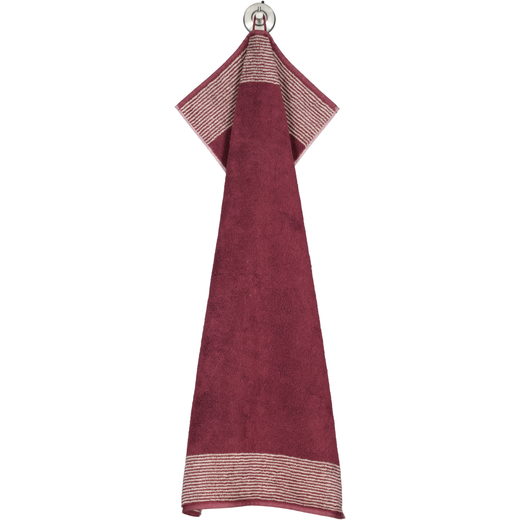 Cawö Handtücher Luxury Home Two-Tone 590 bordeaux - 23 - Handtuch 50x100 cm