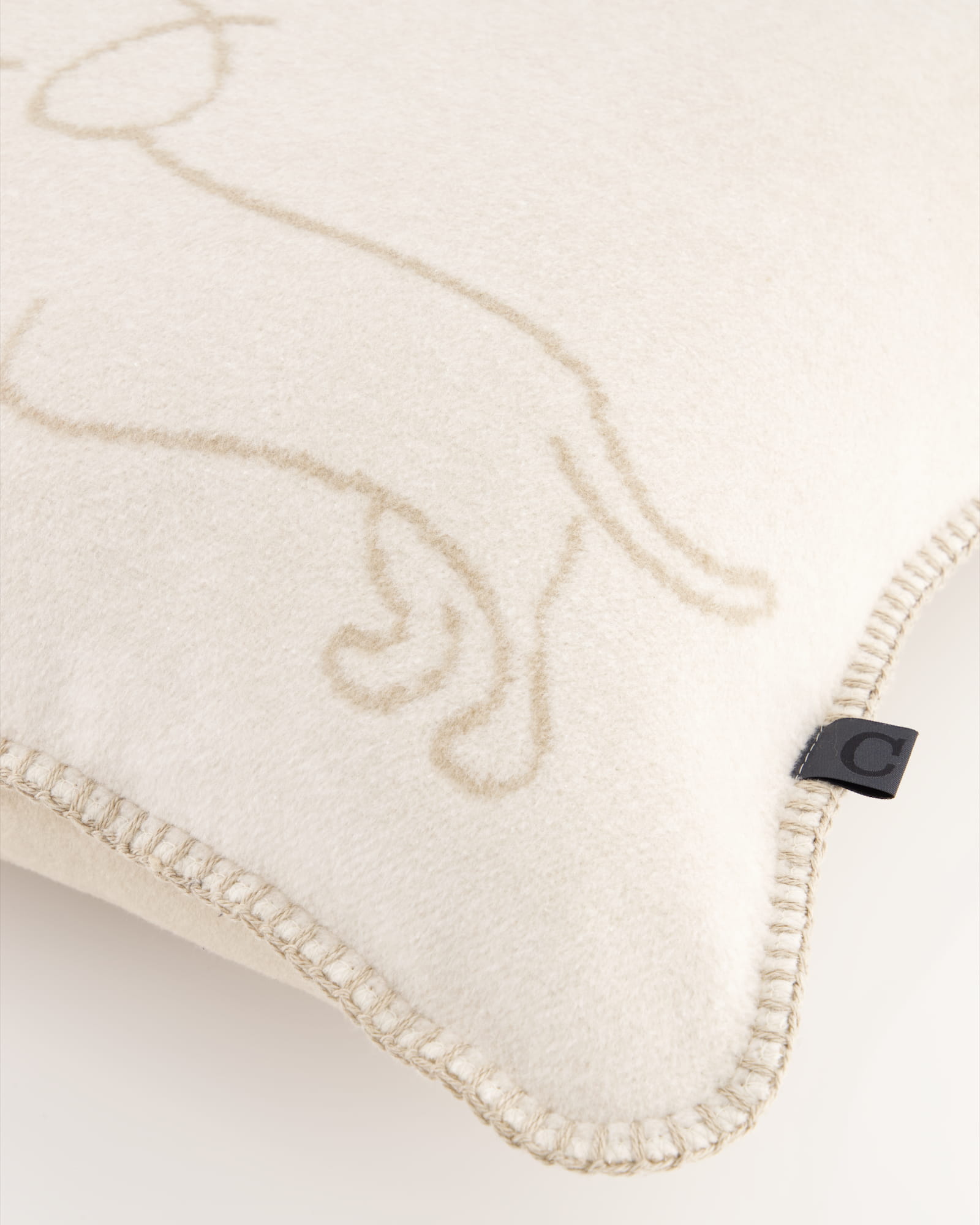 Cawö Kissenhüllen WE LOVE DOGS Companion 62480 natur/beige - 33 - 50x50 cm