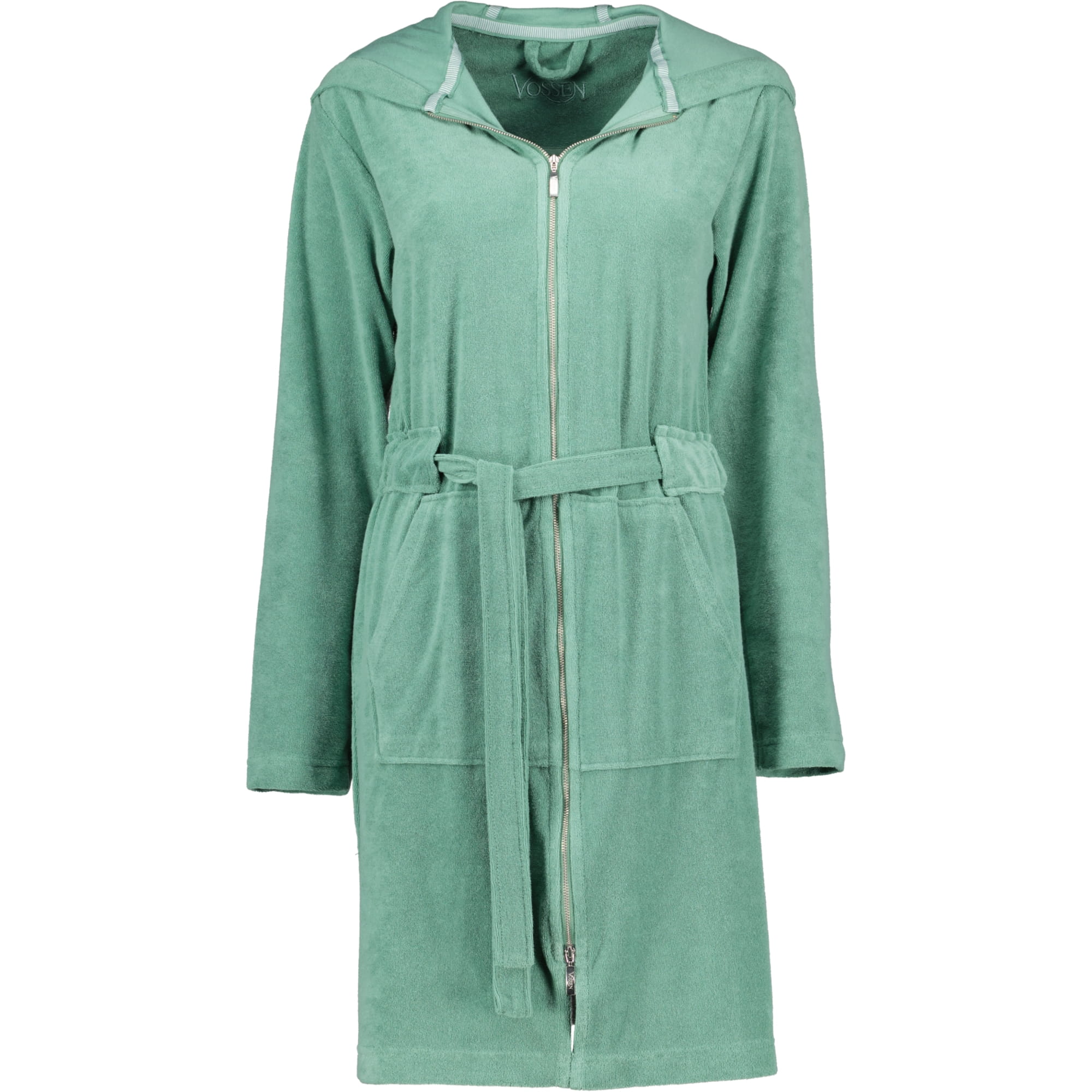 Vossen Bademäntel Damen Kurzmantel mit Kapuze Tampa evergreen - 5525