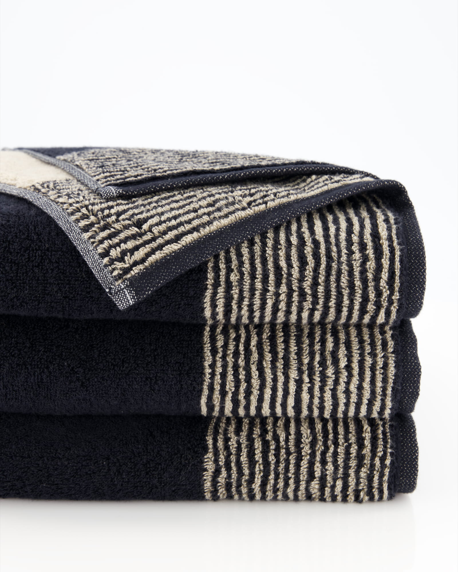 Cawö Handtücher Luxury Home Two-Tone 590 schwarz - 93
