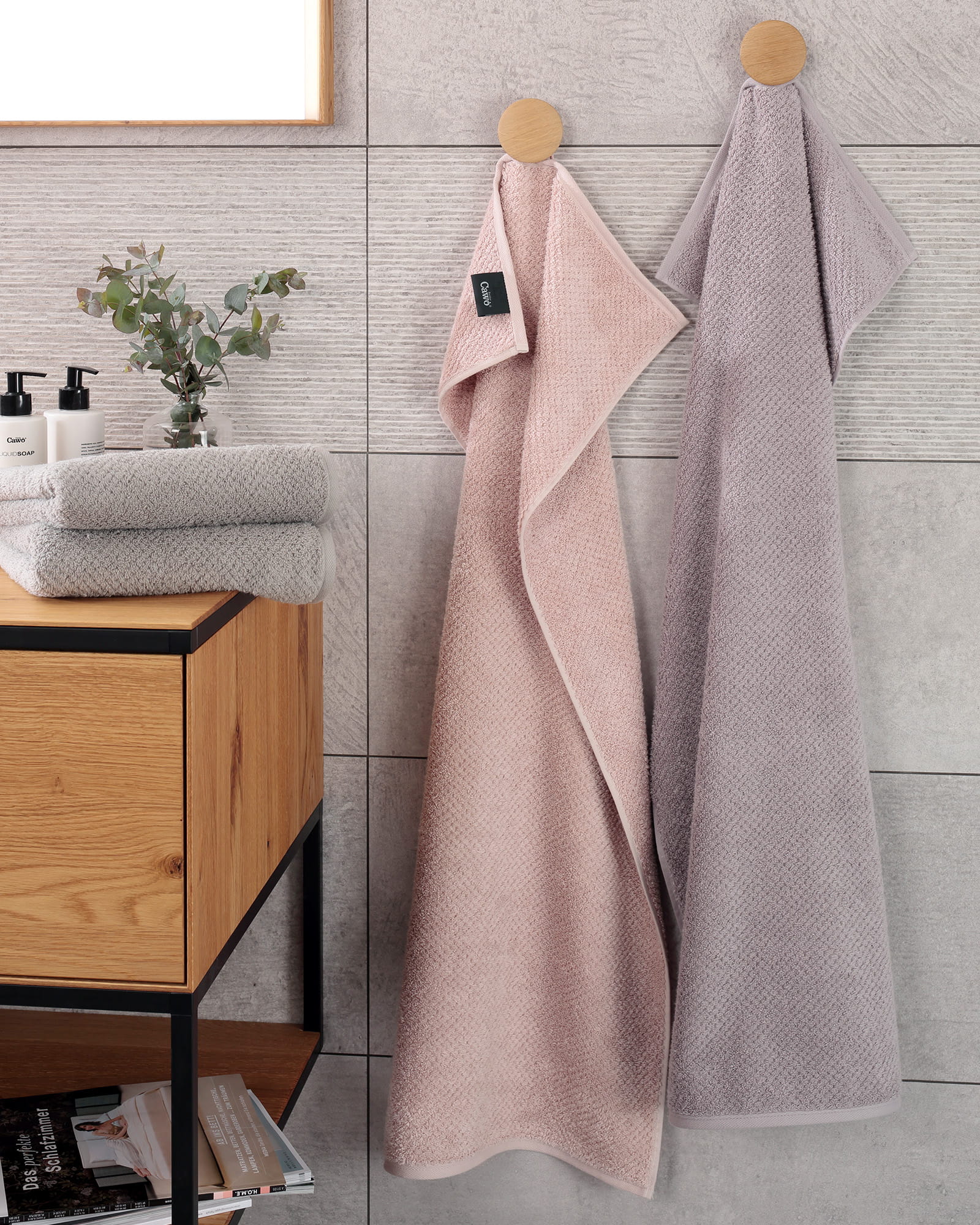 Cawö Handtücher Pure 6500 - Farbe: stein - 727