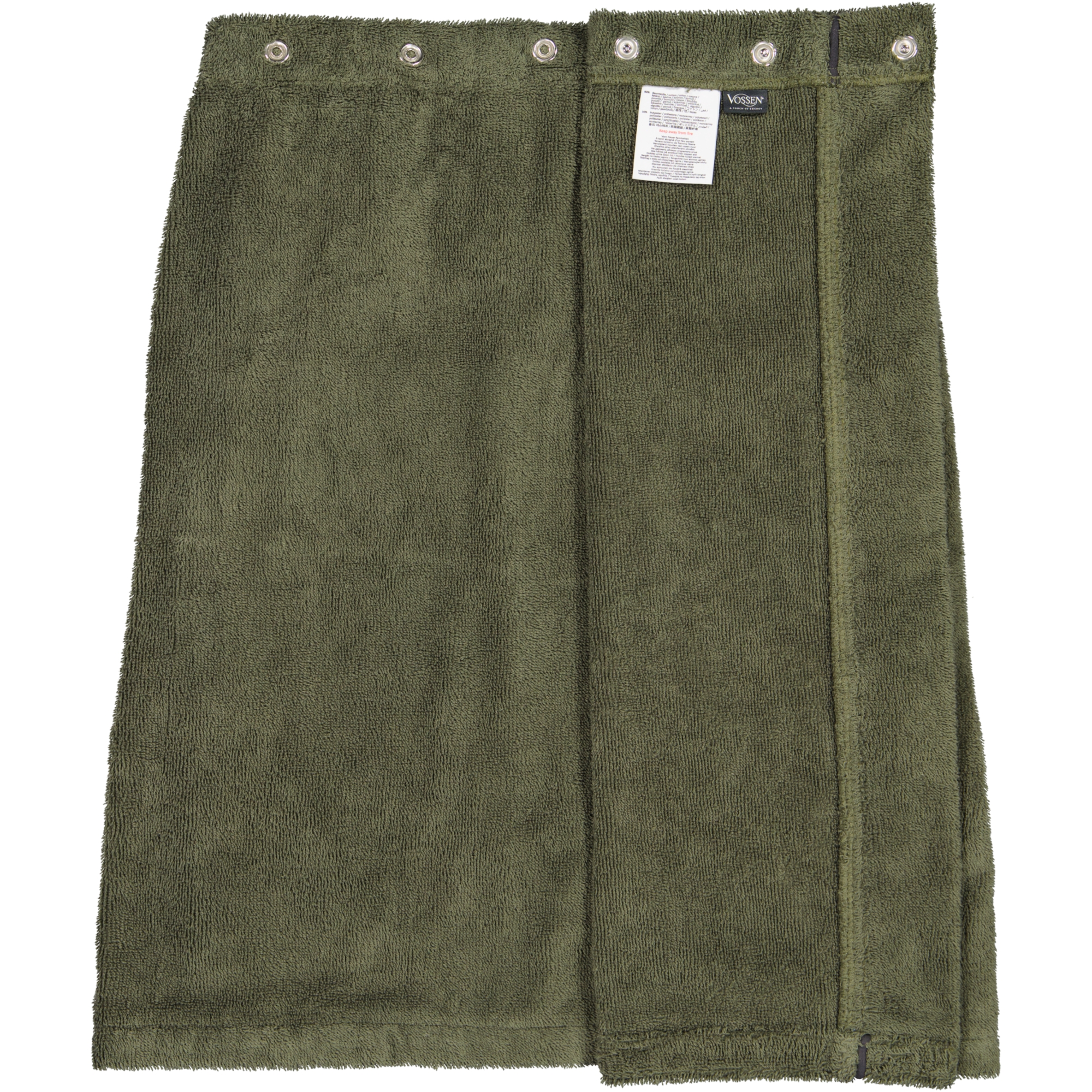 Vossen Saunakilts Herren Lars mud green - 5830 - 60x160 cm