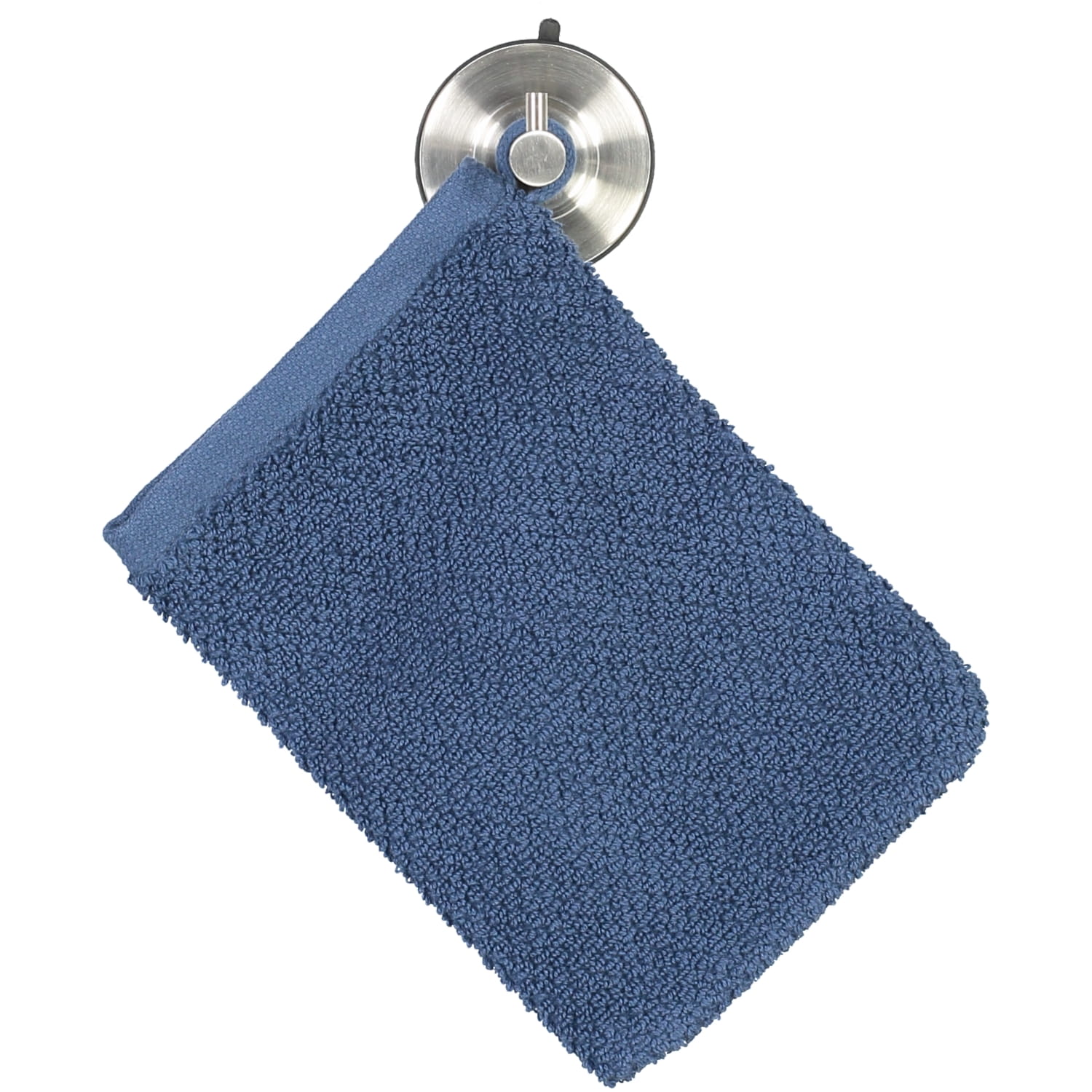 Essenza Connect Organic Uni - Farbe: blue - Waschhandschuh 16x22 cm