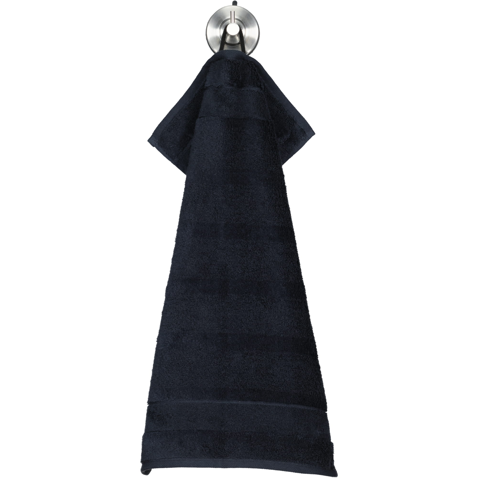 Cawö Handtücher Noblesse2 Uni 1002 schwarz - 906 - Gästetuch 30x50 cm