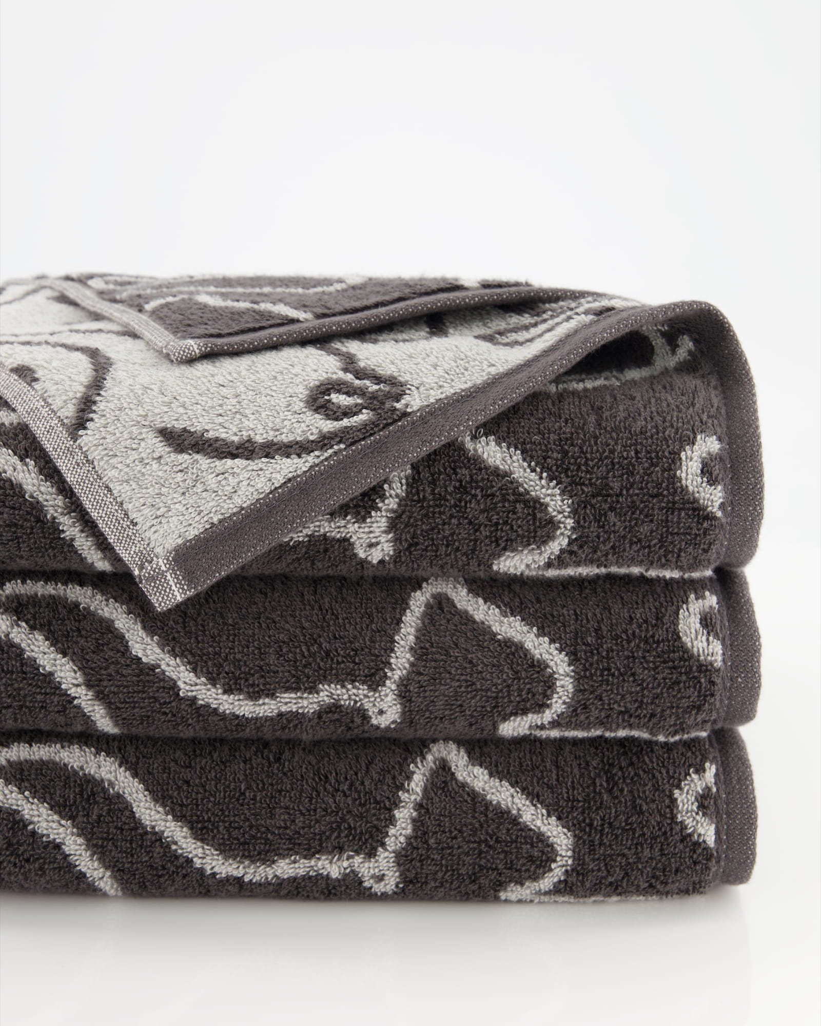 Cawö Handtücher CUTE CATS EDITION Cats 6264 basalt/platin - 77 - Gästetuch 30x50 cm
