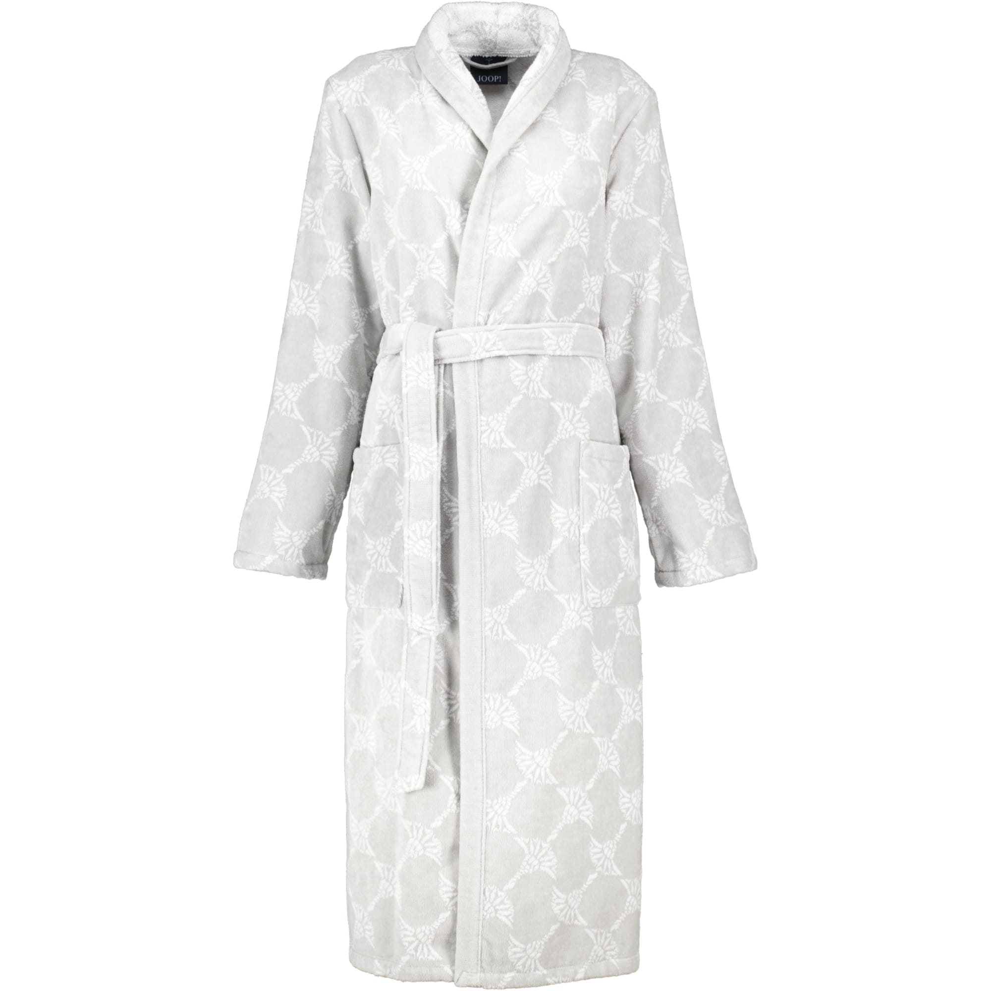 JOOP! Damen Bademantel Cornflower - Schalkragen 1645 - Farbe: Silber - 76