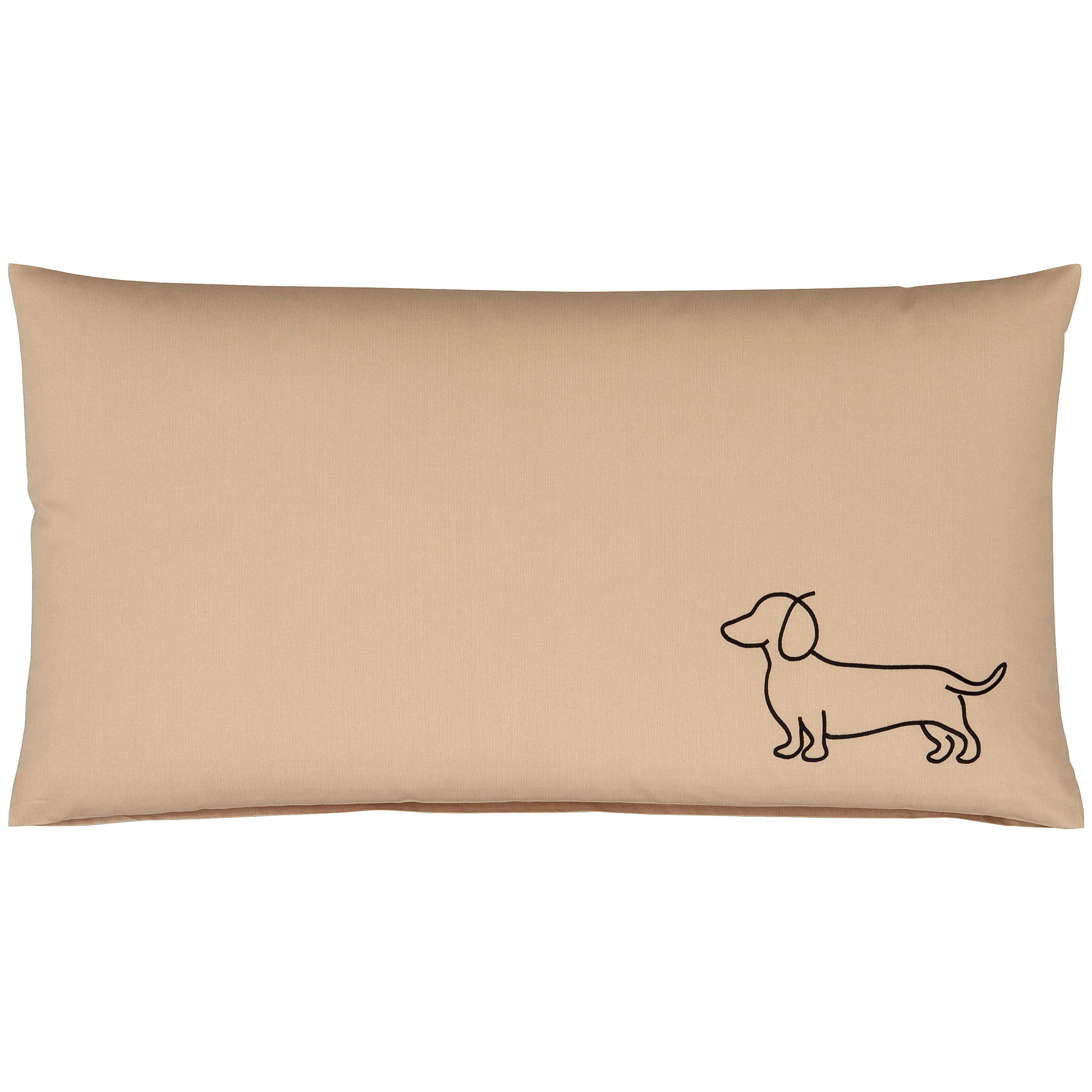 elegante Kissenbezüge WE LOVE DOGS Companion 24542 Schwarz-Beige - 9 - Kissen 40x80 cm