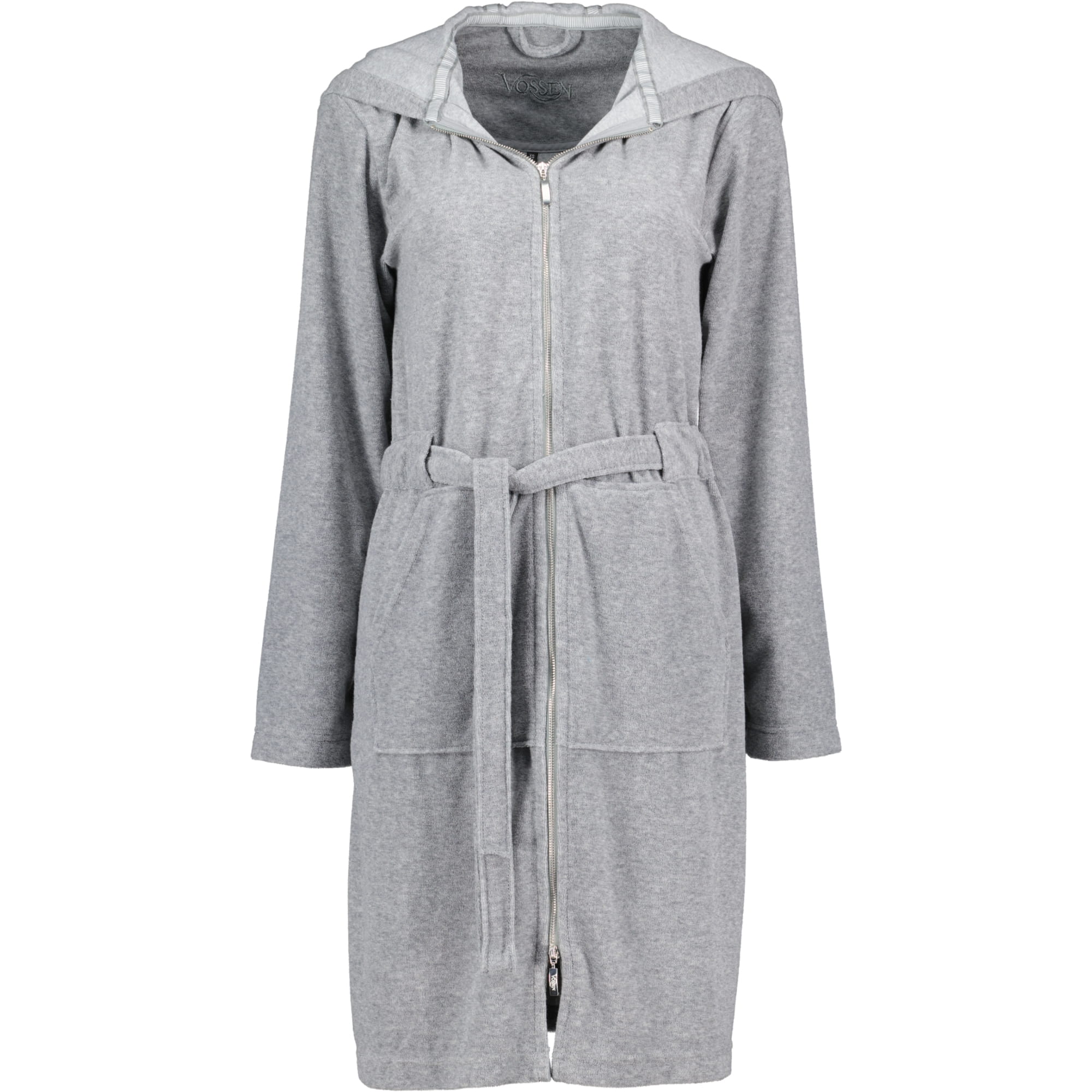Vossen Bademäntel Damen Kurzmantel mit Kapuze Tampa melange - 7380