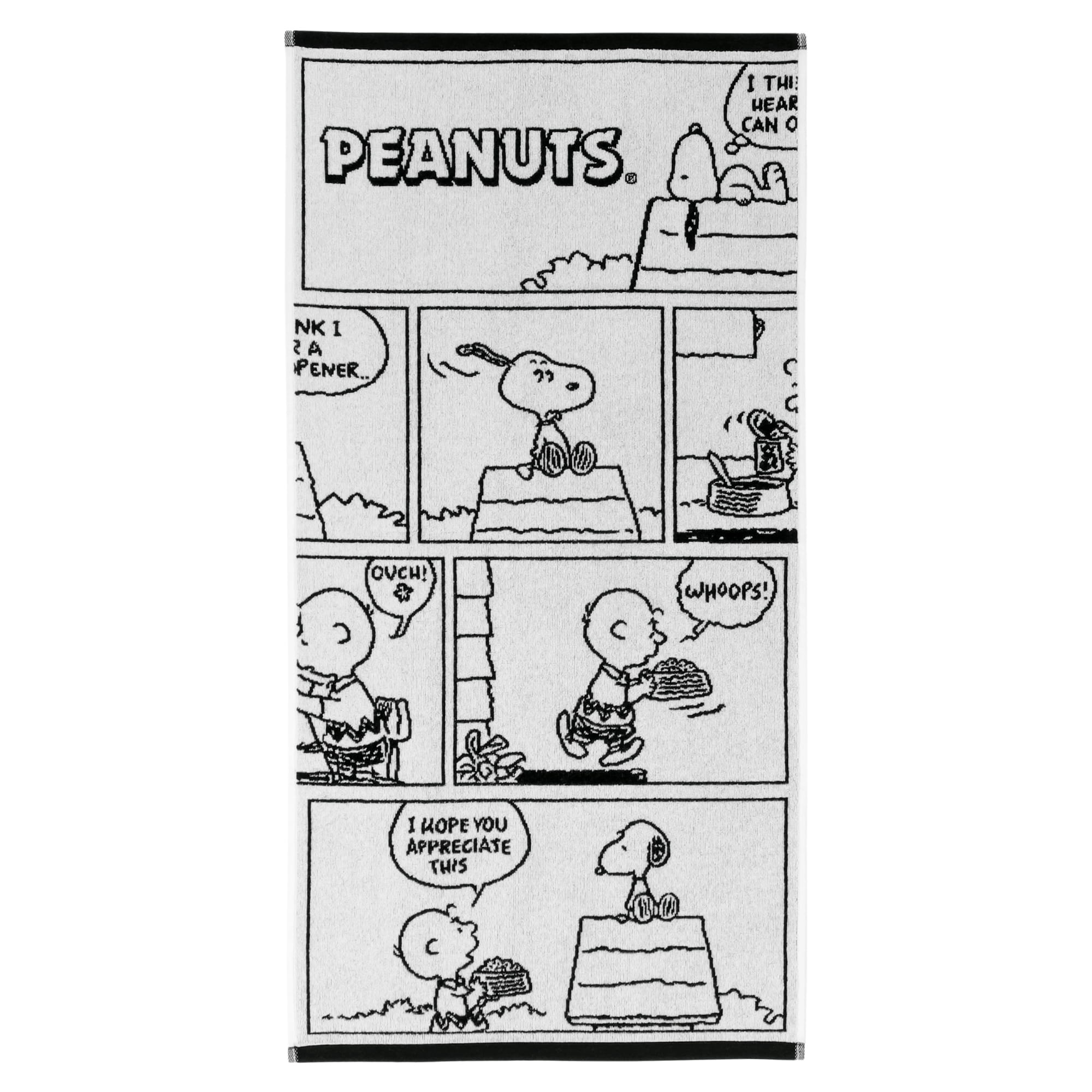 Vossen Handtücher PEANUTS Moments black-white - 0001