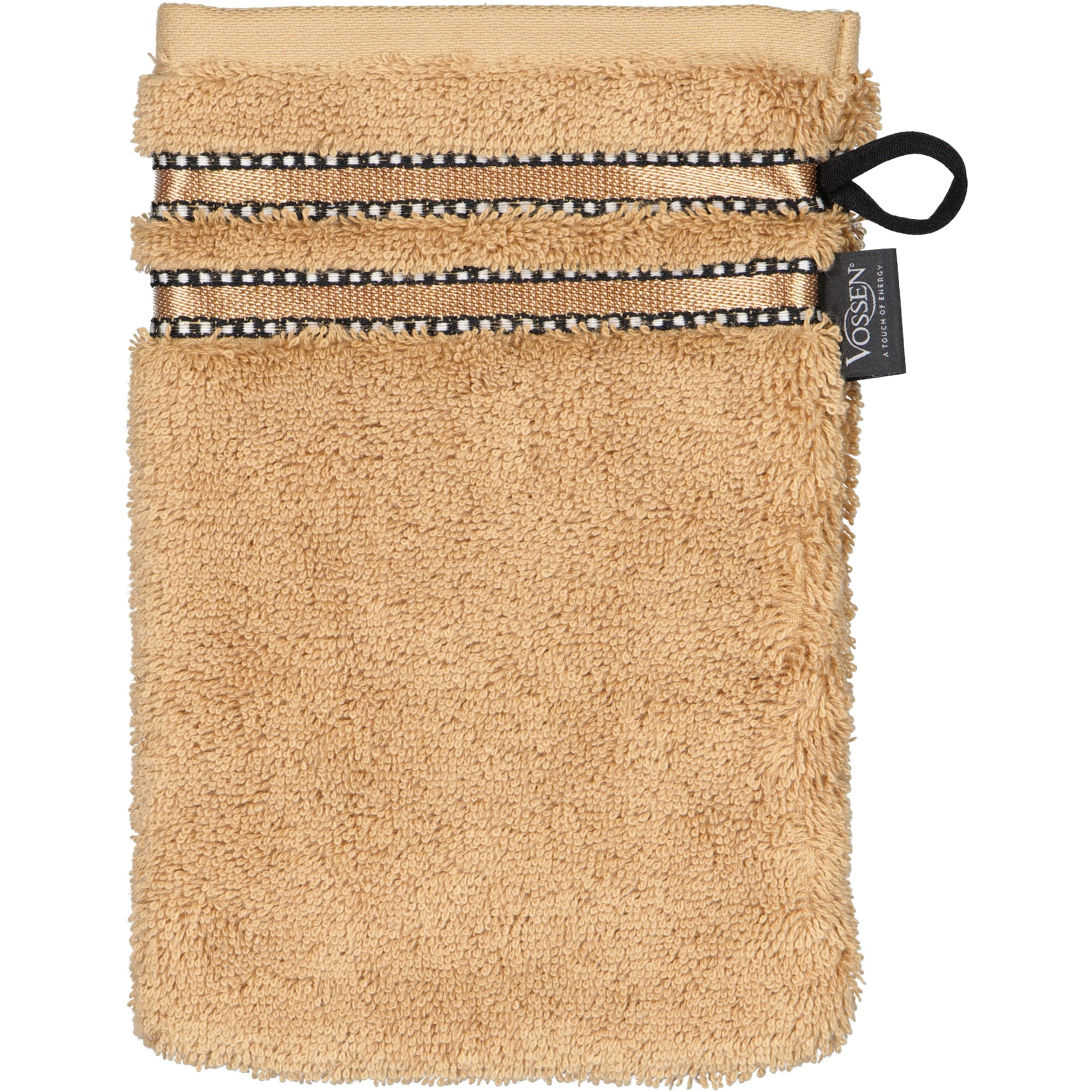 Vossen Handtücher Cult de Luxe camel - 6300 - Waschhandschuh 16x22 cm