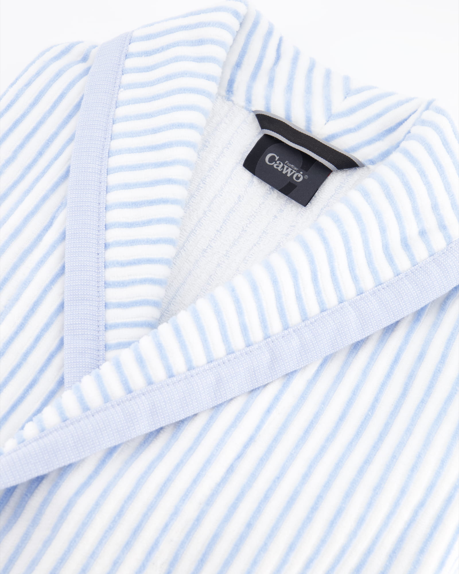 Cawö Bademäntel Damen Schalkragen 3423 mittelblau - 11