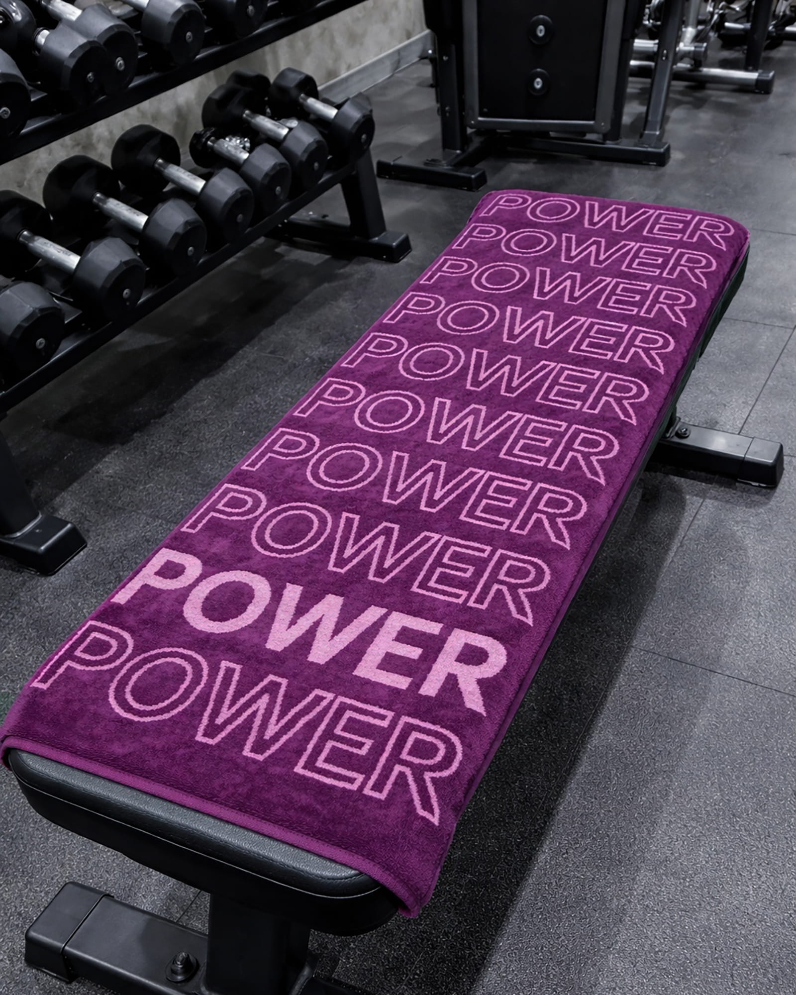 Cawö Fitness-Handtücher POWER 6293 purple - 88 - 50x130 cm