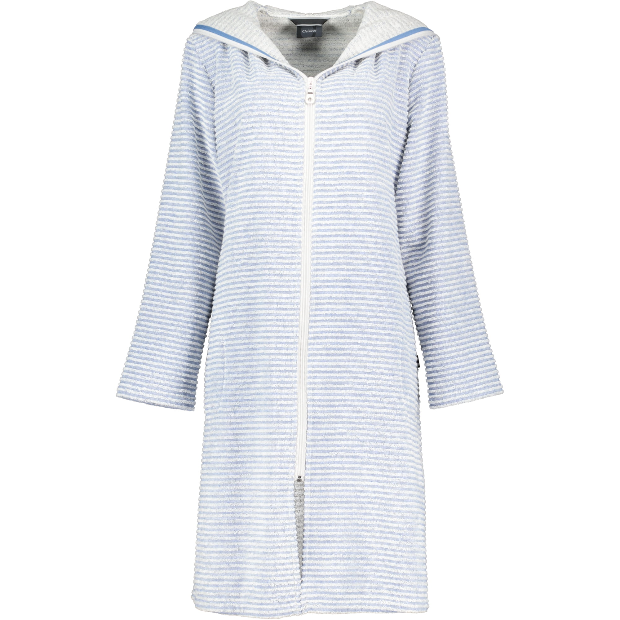 Cawö Bademäntel Damen Kurzmantel mit Kapuze 6222 - Farbe: capri - 11
