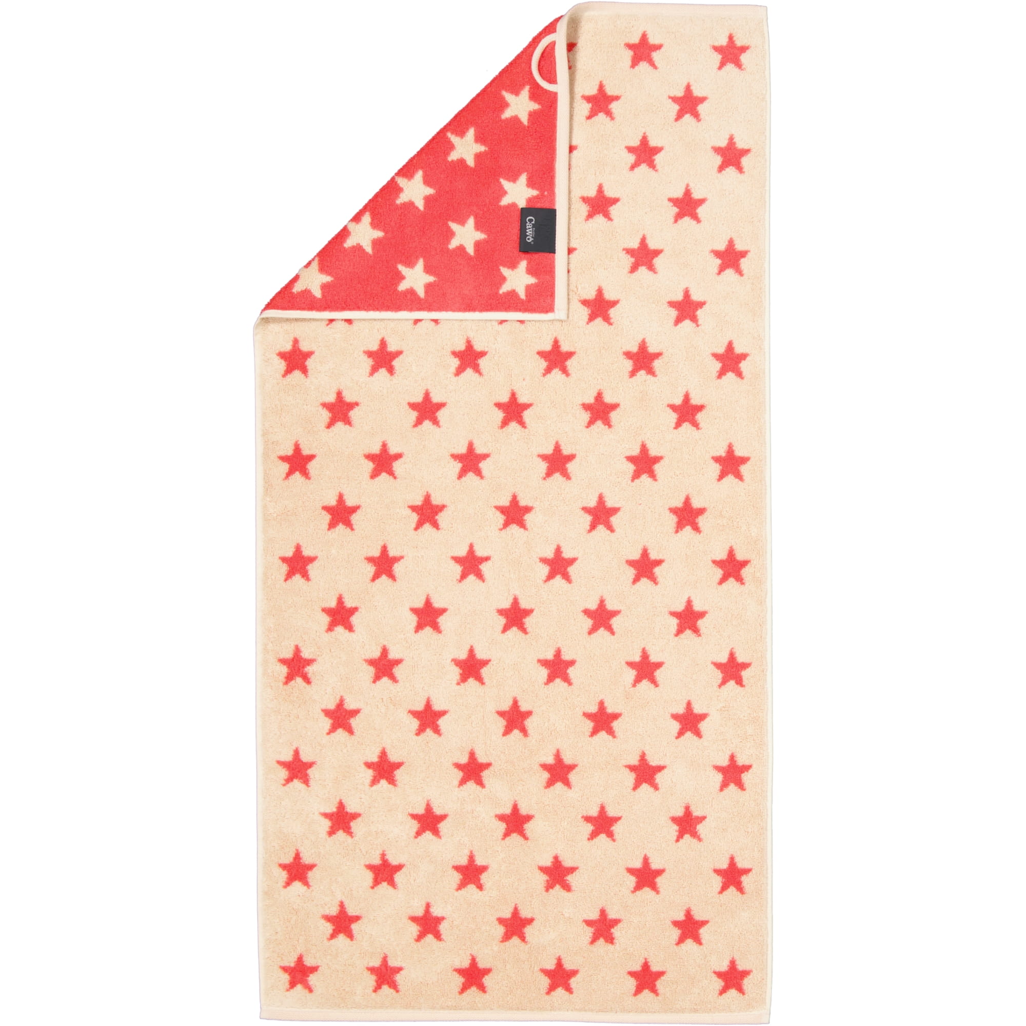 Cawö Handtücher NEW STARS Sterne klein 6261 beige/pink - 32